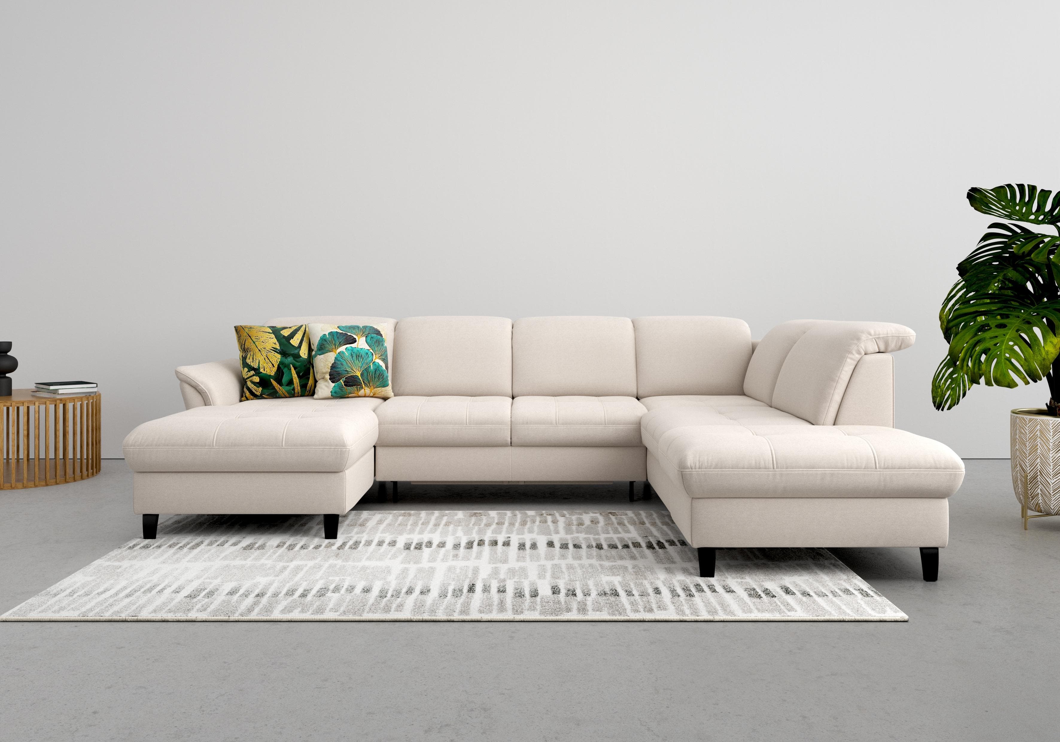 SIT & MORE Wohnlandschaft Maggiore U-Form Grau