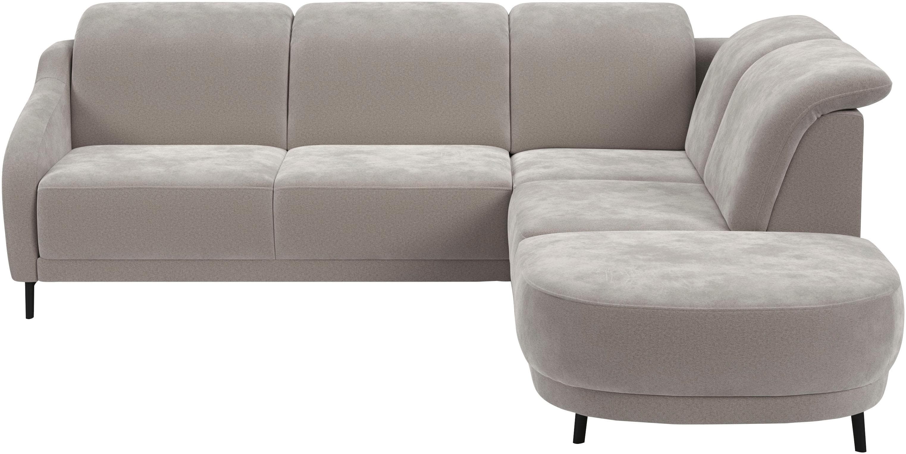 Ecksofa SIT & MORE Blues L-Form Anthrazit