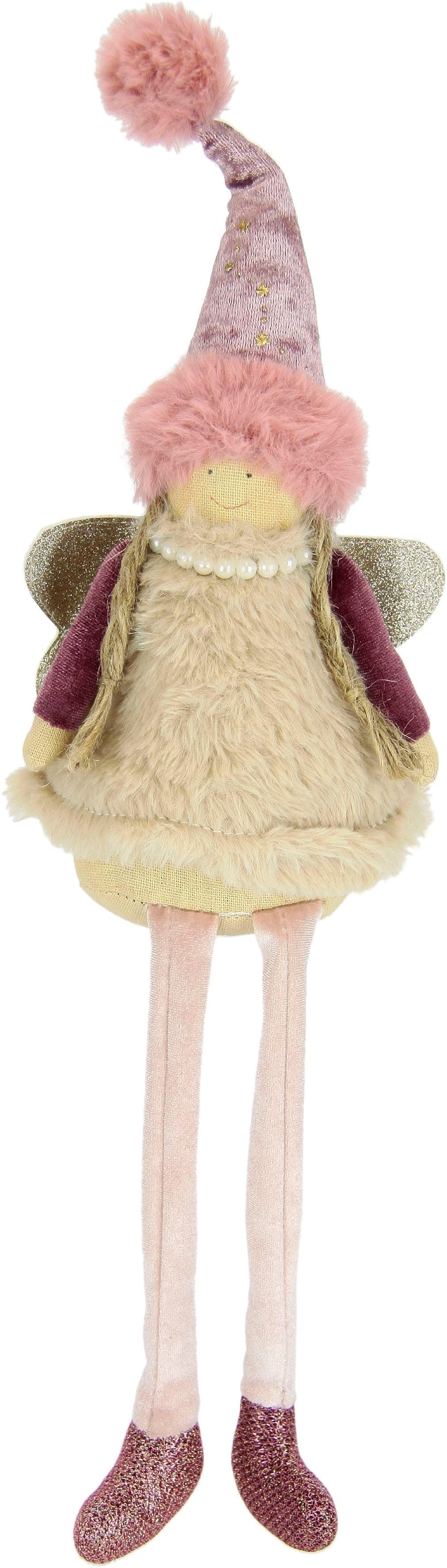 I.GE.A. Engelfigur Rosa Dekofigur aus Kunststoff und Polyester