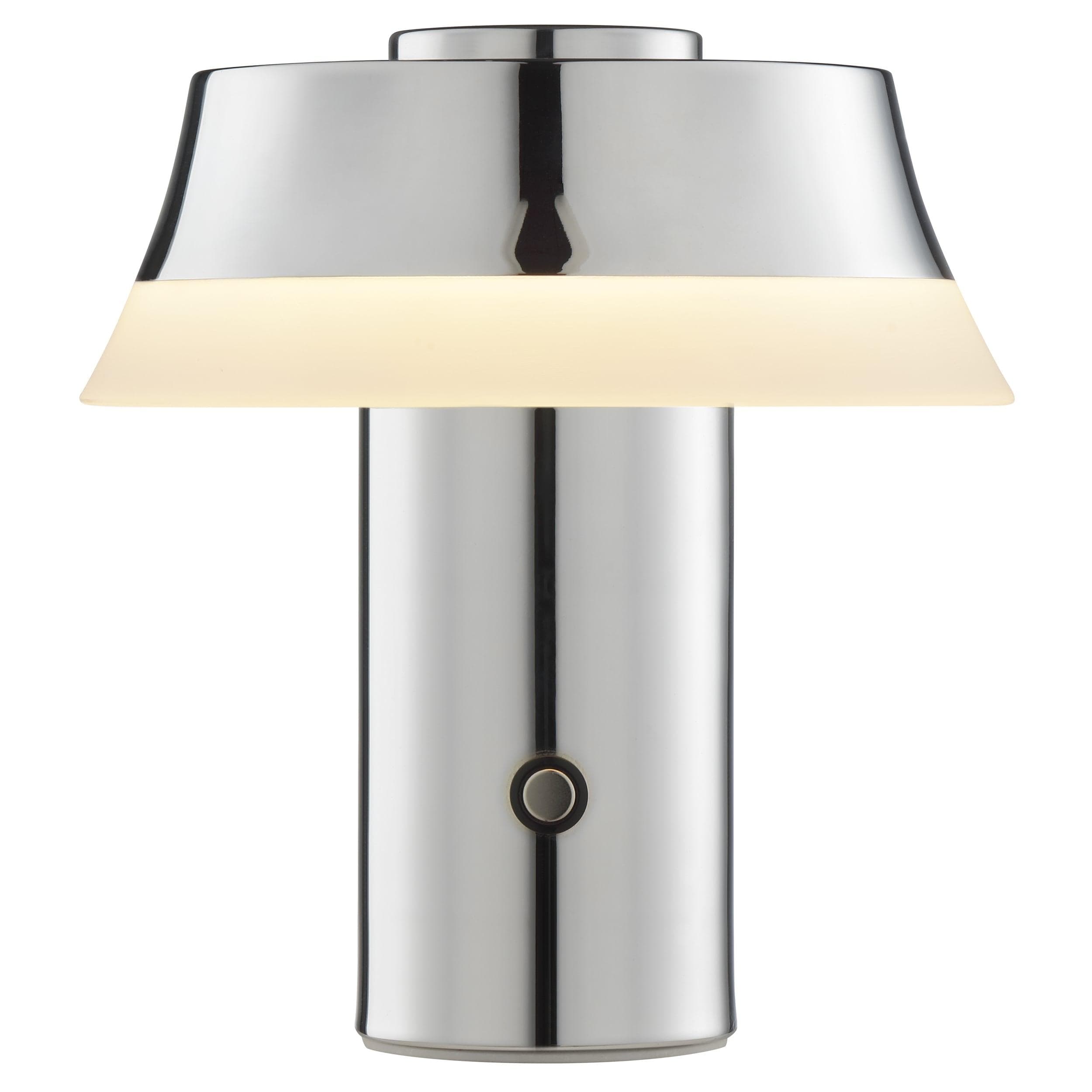 BRILLIANT LED Tischleuchte Kinich Chromfarben Weiß