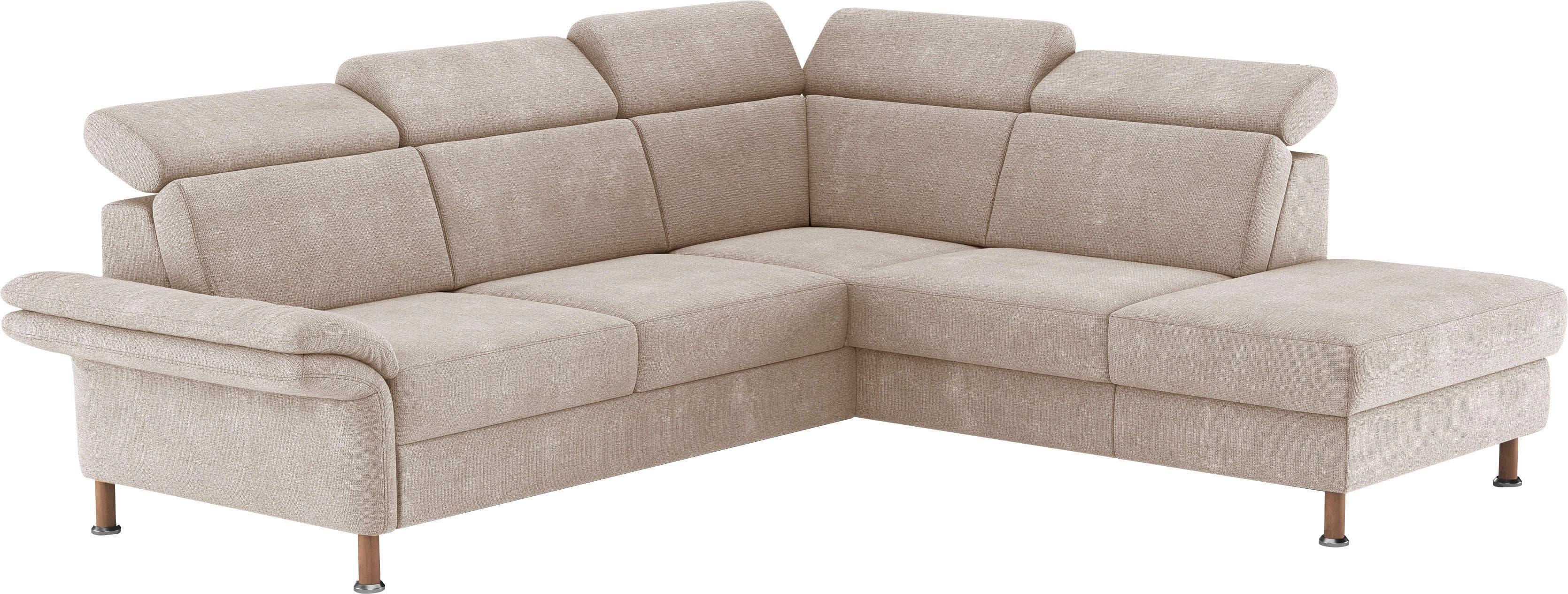 HOME AFFAIRE Calypso L-Form Ecksofa Beige mit Relaxfunktion