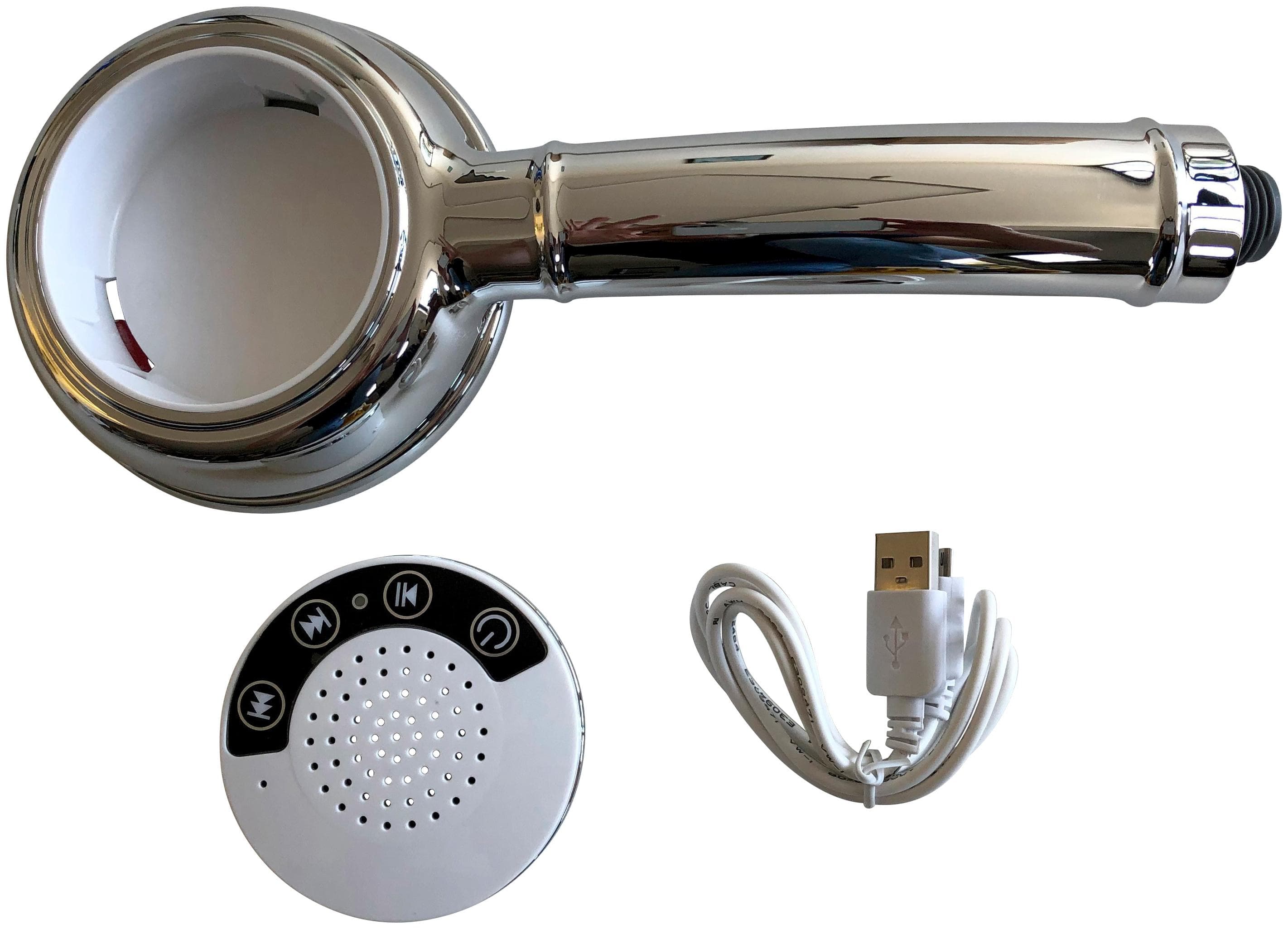 Handbrause mit Bluetooth und Lautsprecher