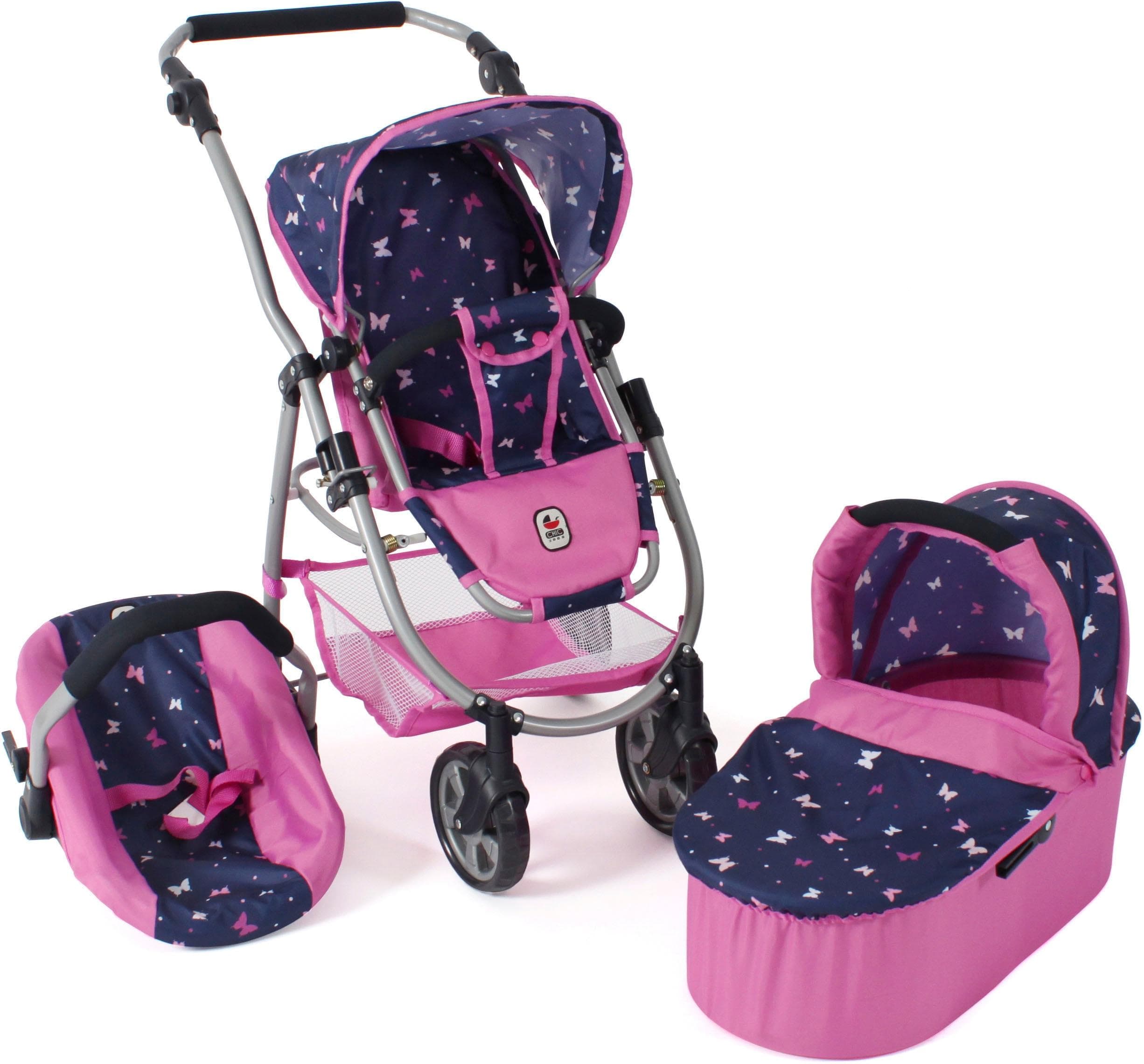 CHIC2000 Kombi-Puppenwagen Emotion 2.0 Butterfly Rosa