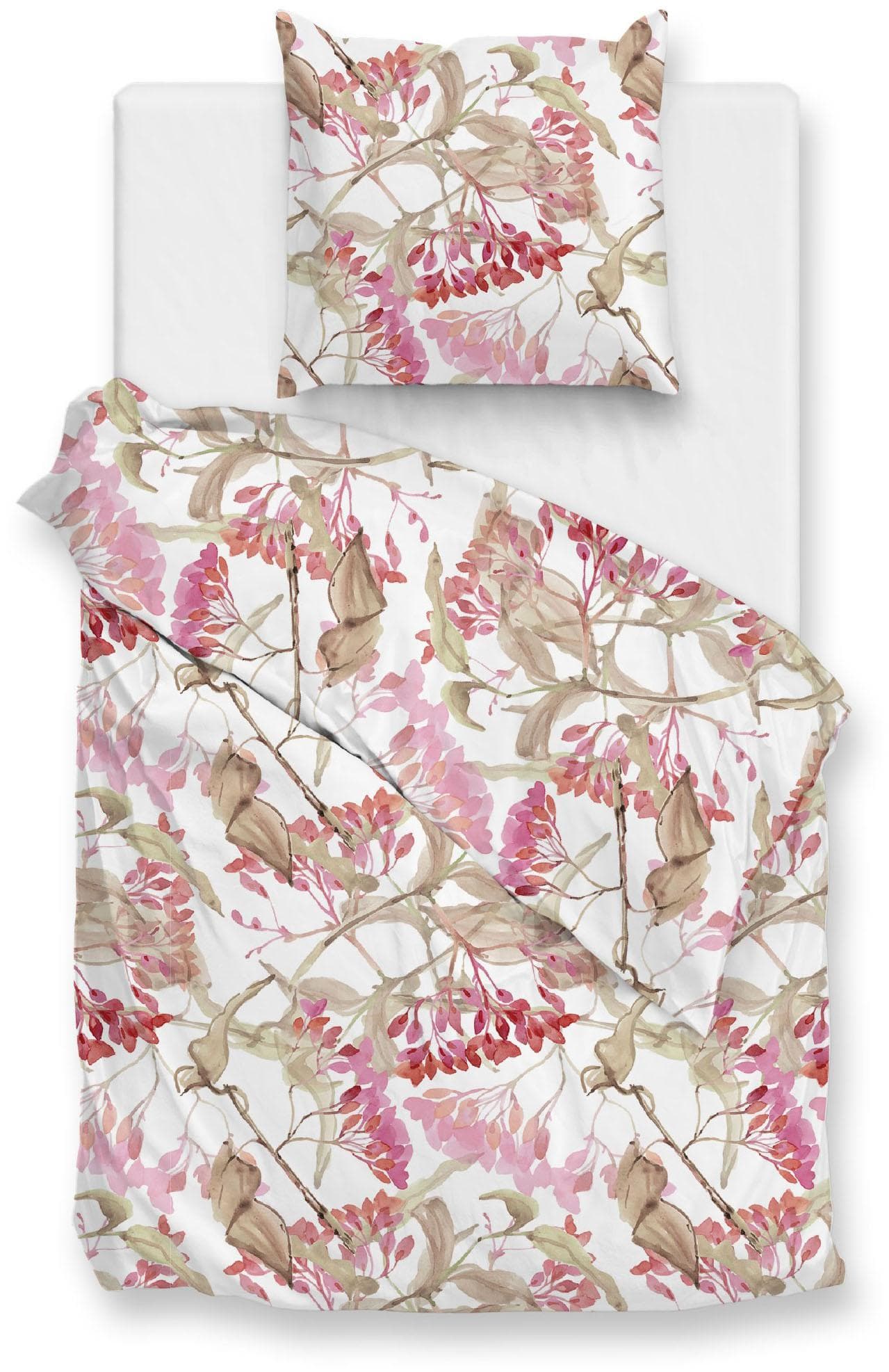 Zohome Bettwäsche Dario Weiß Mako-Satin