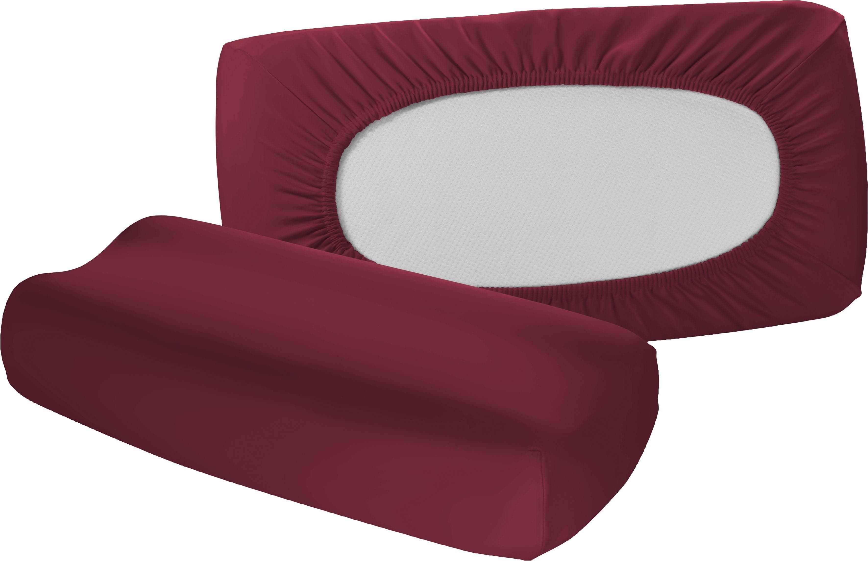FLEURESSE Vital Comfort Kissenbezug Lila Jersey Baumwolle Elasthan
