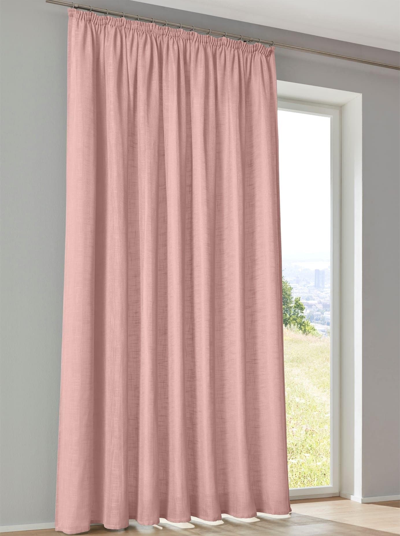 Gardine HEINE HOME Rosa Schlaufenaufhängung