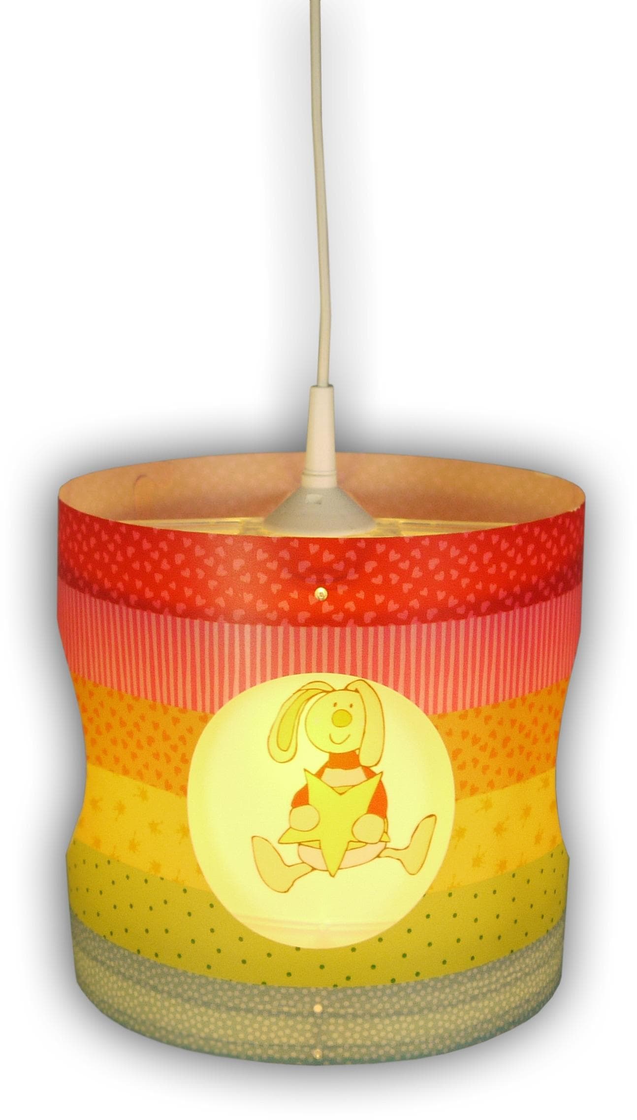 NIERMANN Hängeleuchte Rainbow-Rabbit Bunt Drehend