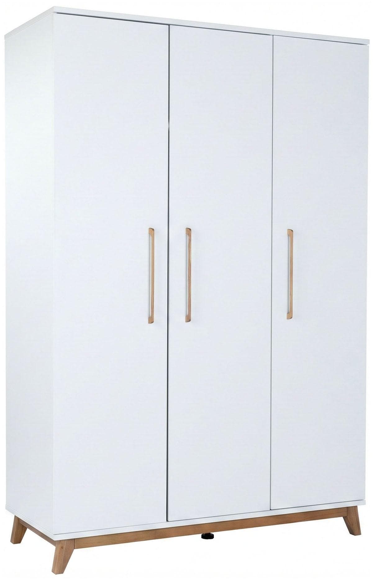 Arthur Berndt Kinderkleiderschrank Lina 3-türig Kreideweiß Soft-Close