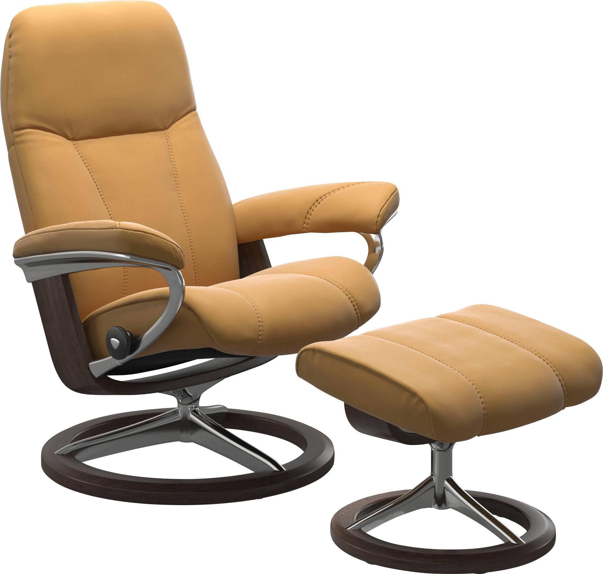 STRESSLESS Consul Relaxsessel honey PALOMA Leder