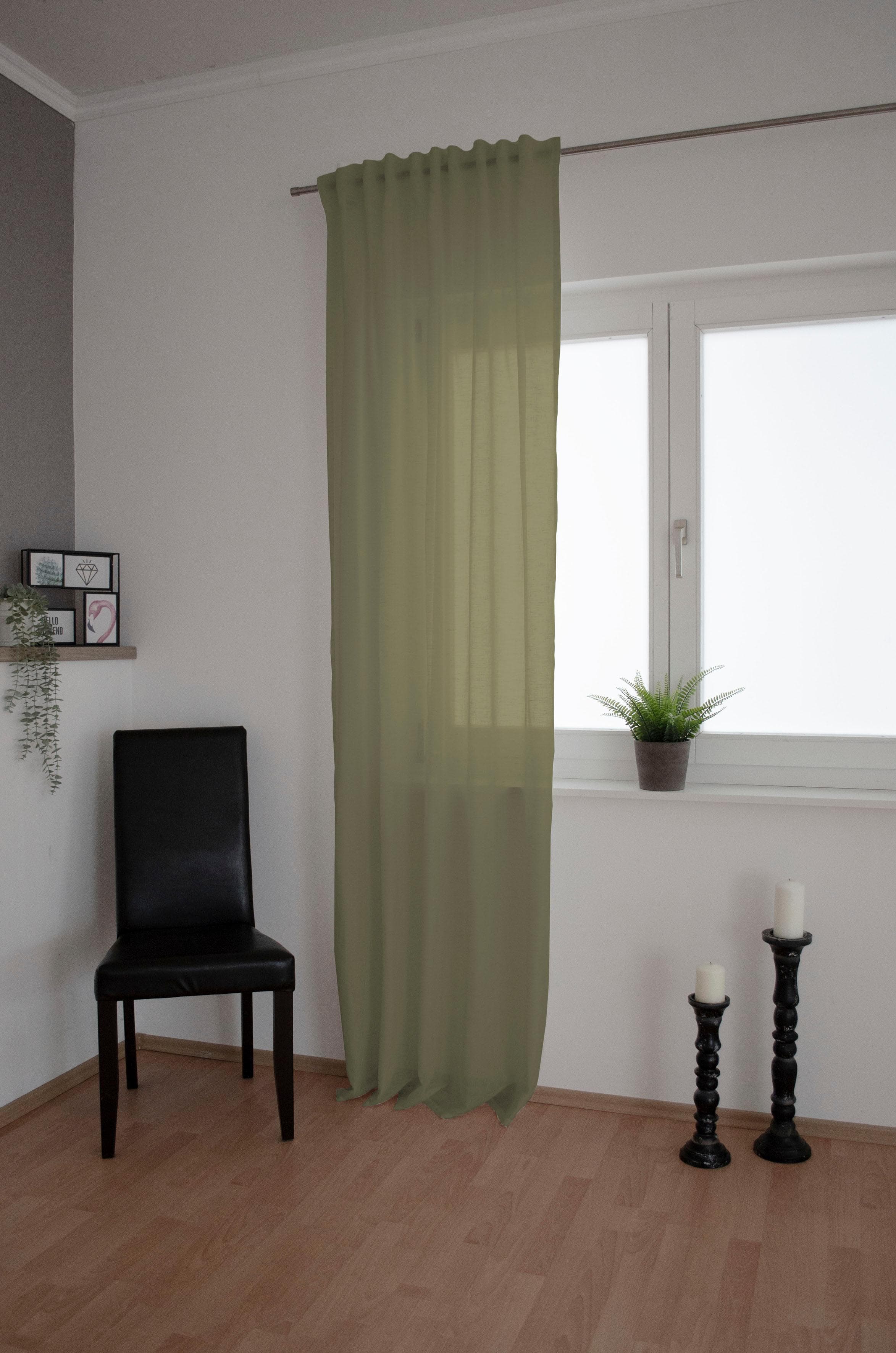 HOMING Gardine Lian Halbtransparent Verdeckte Schlaufen