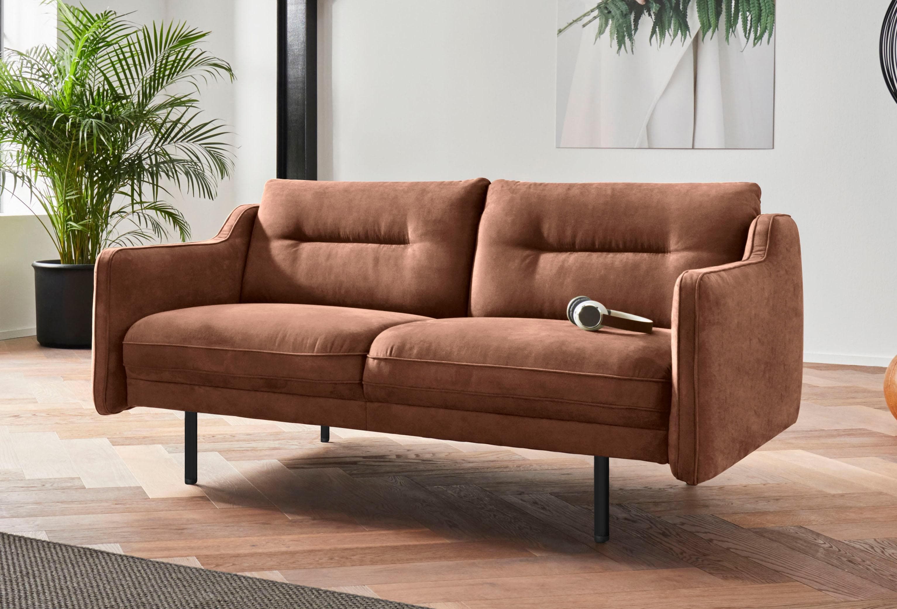 OTTO HOME Nordfyn 2-Sitzer Sofa Cognac Lederoptik