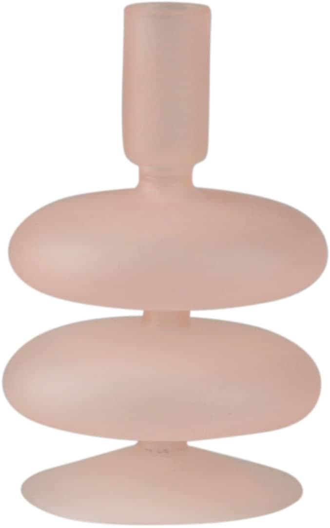Kerzenständer AM DESIGN Roséfarbenes Glas