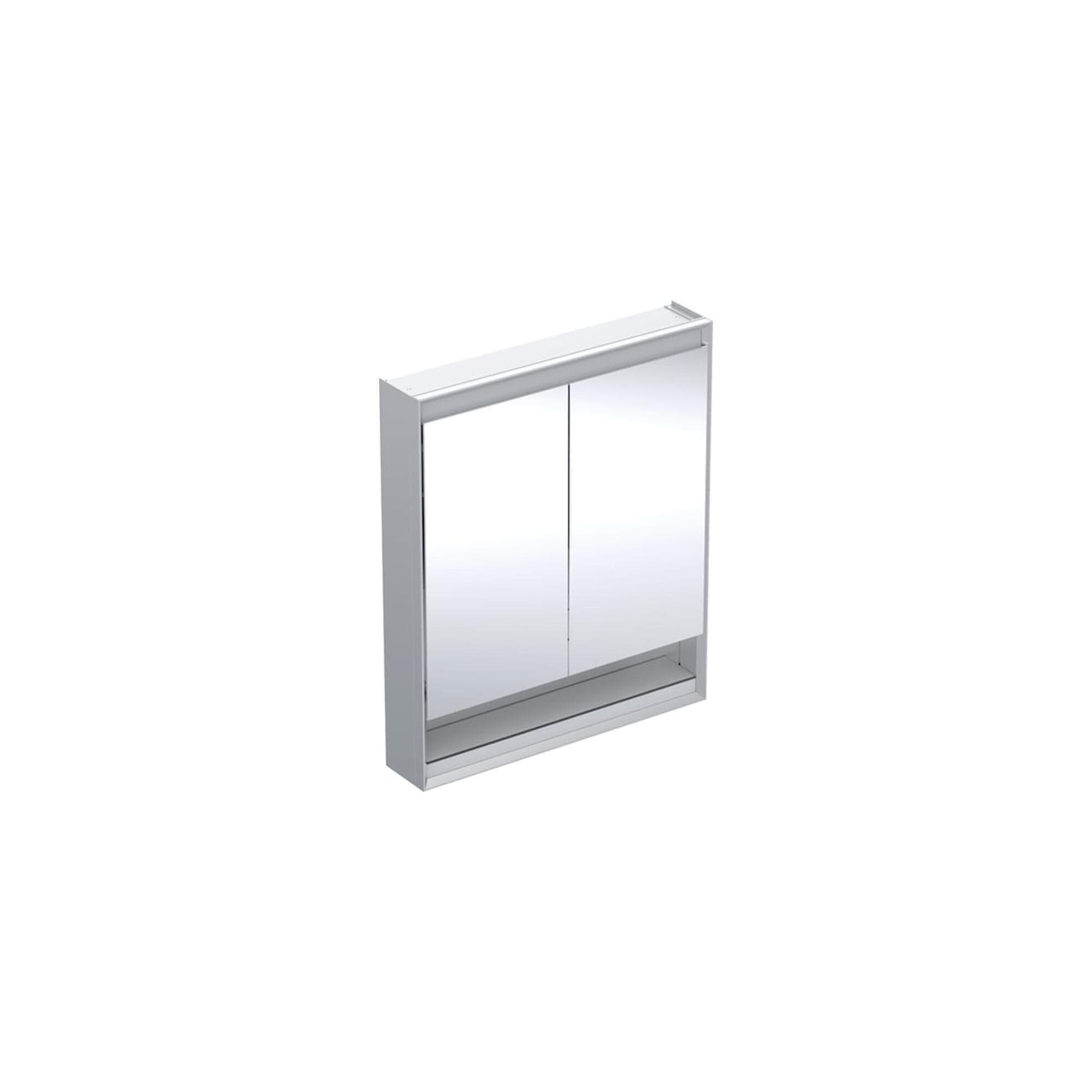Geberit One Spiegelschrank 75 x 90 x 15 cm Aluminium eloxiert