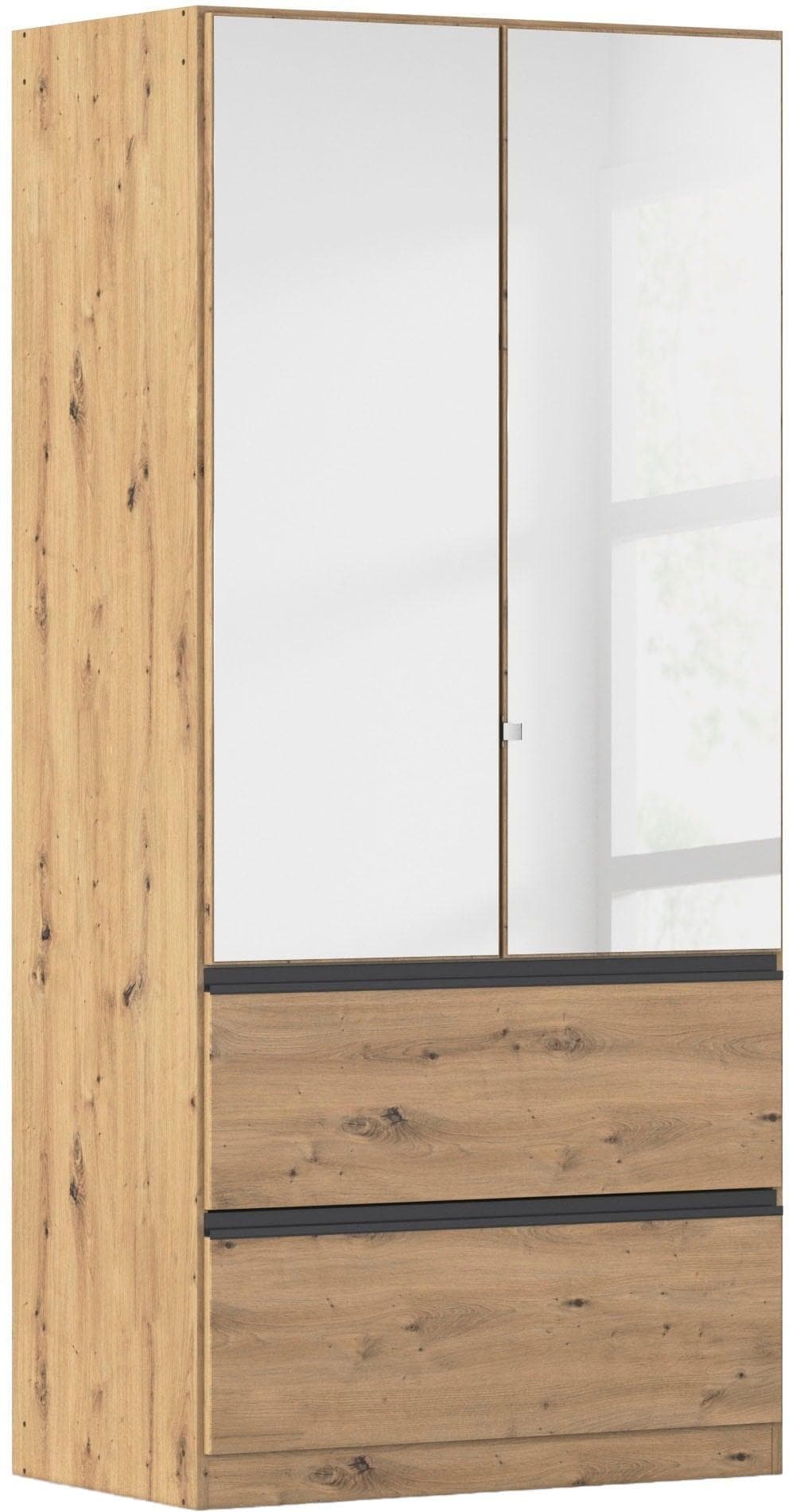 Rauch Kleiderschrank Costa Eiche Artisan Graumetallisch