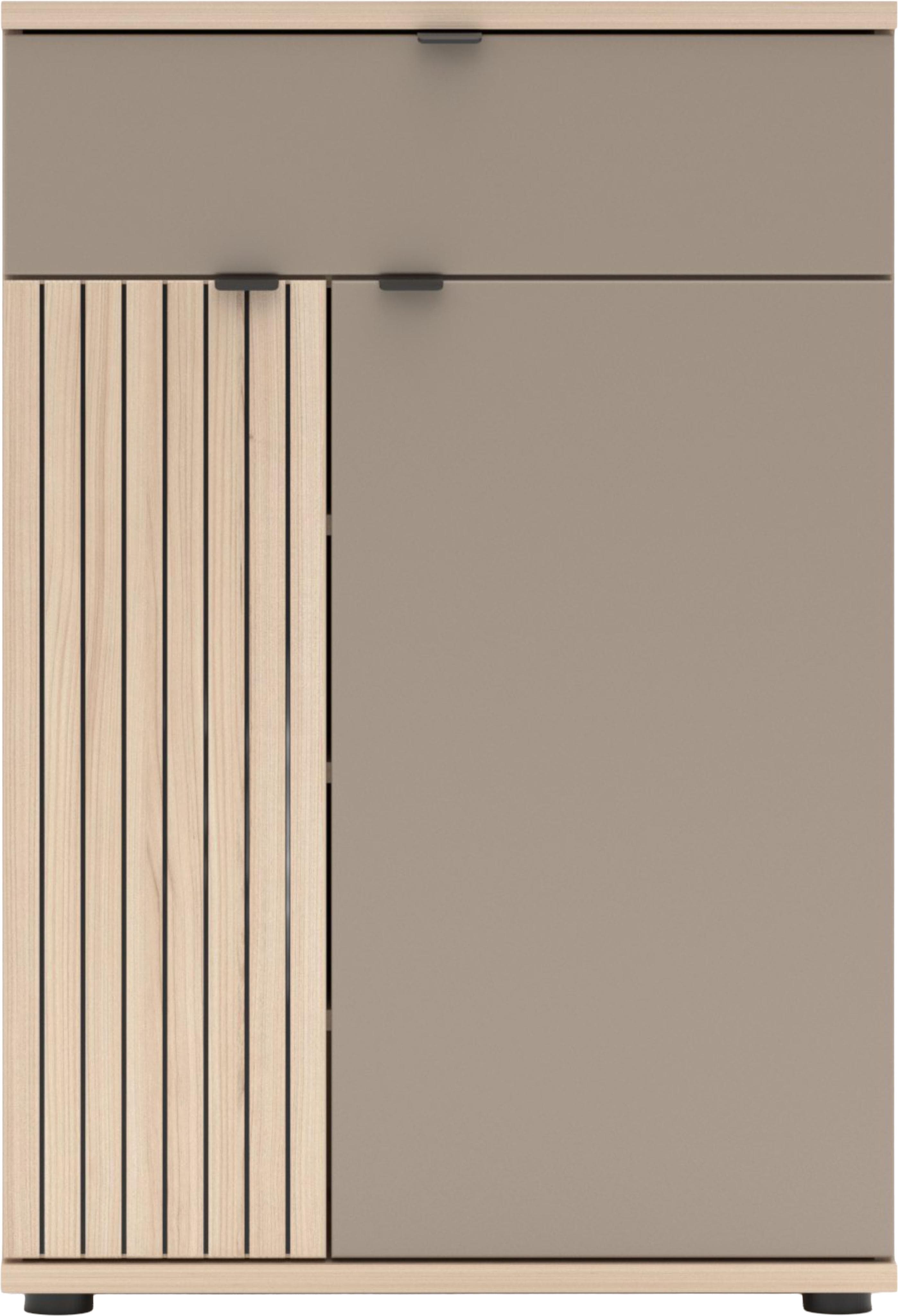 Schuhschrank Pisa Taupe/Eichefarben Mömax DE