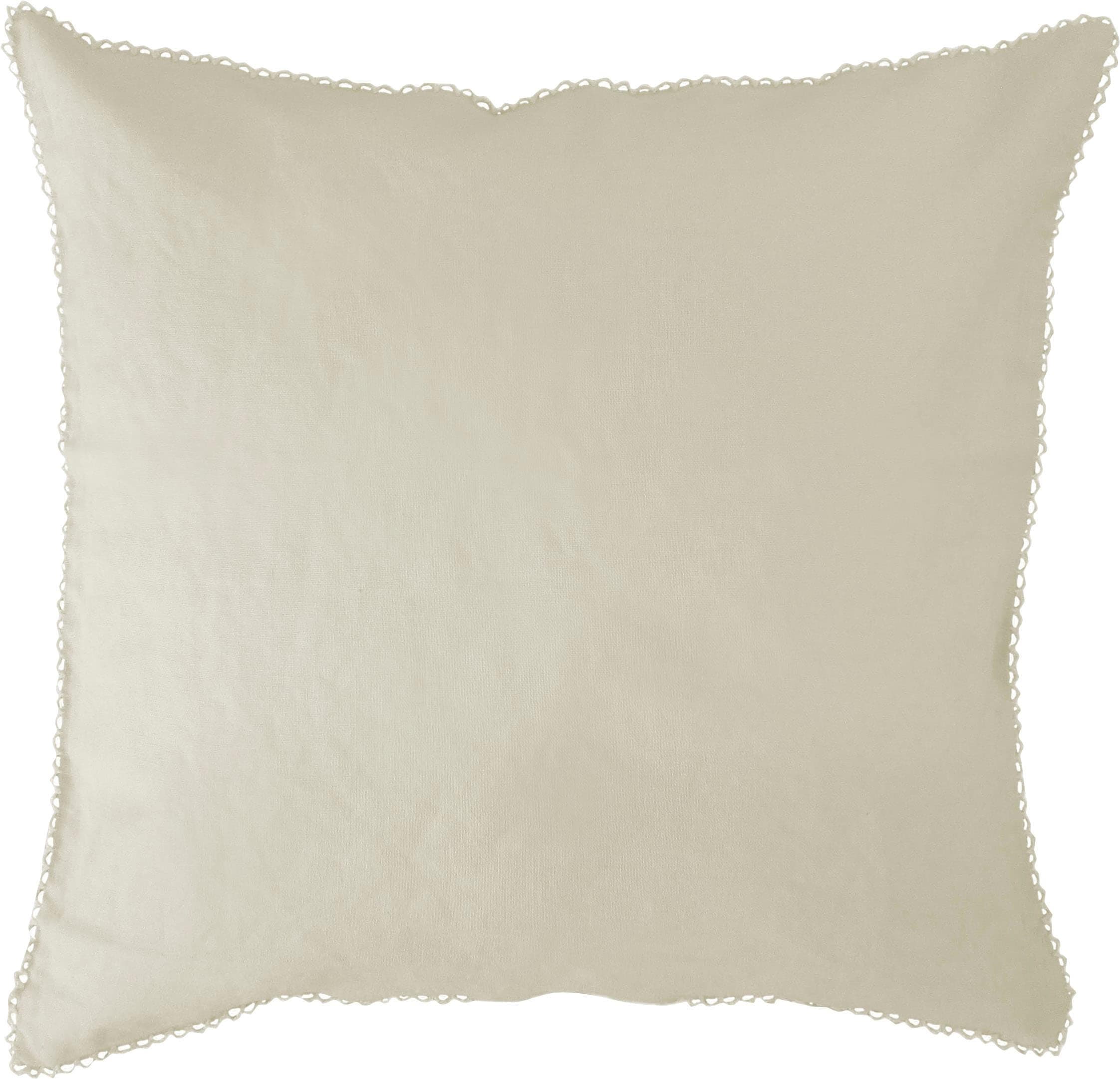 FLEURESSE Kissenbezug Provence Beige Leinen 40x40 cm