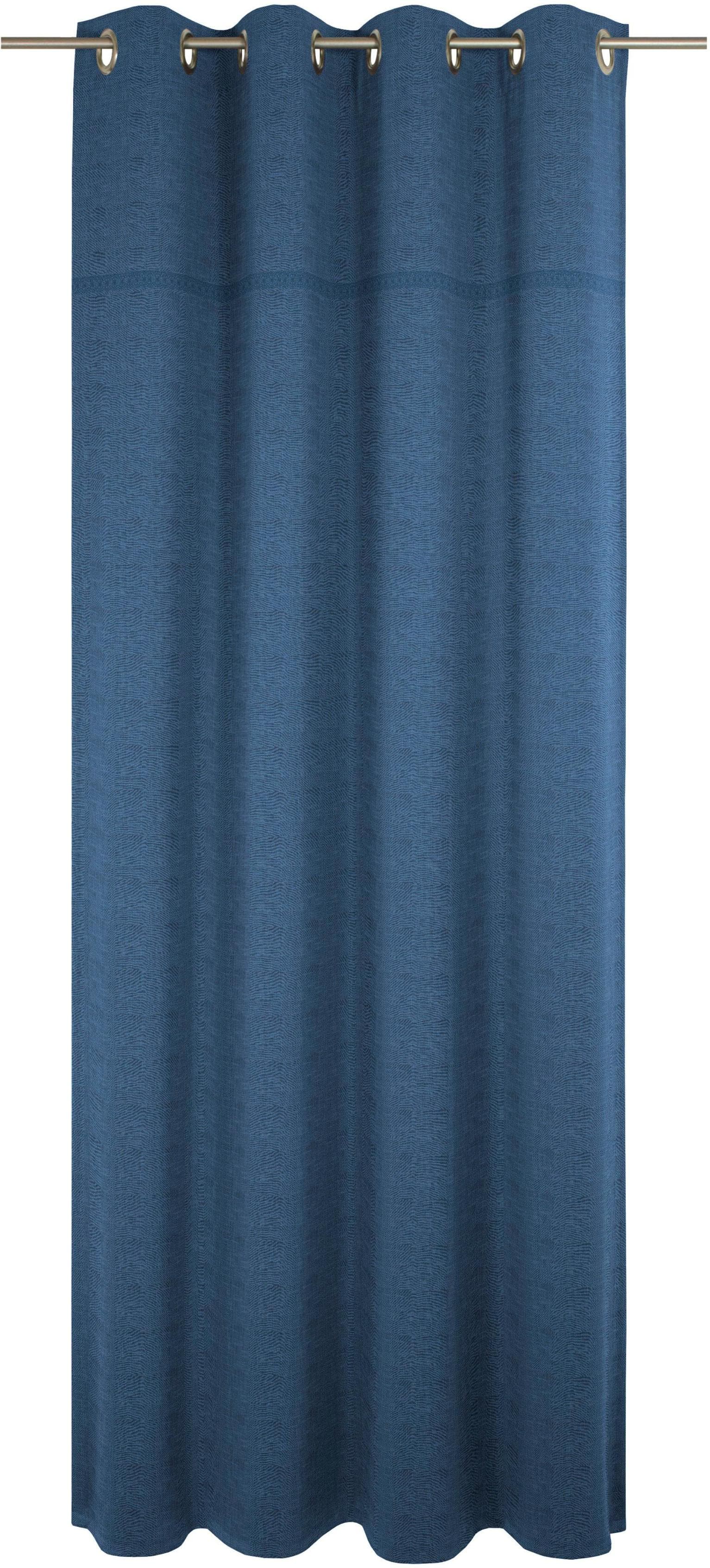 WIRTH Vorhang Wiessee Blau Jacquard Landhausgardine