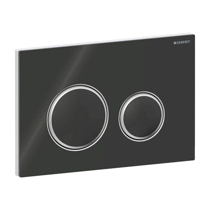 Geberit Sigma 50 Round Betätigungsplatte 115884SJ1 schwarz, 2-Mengen Spülung