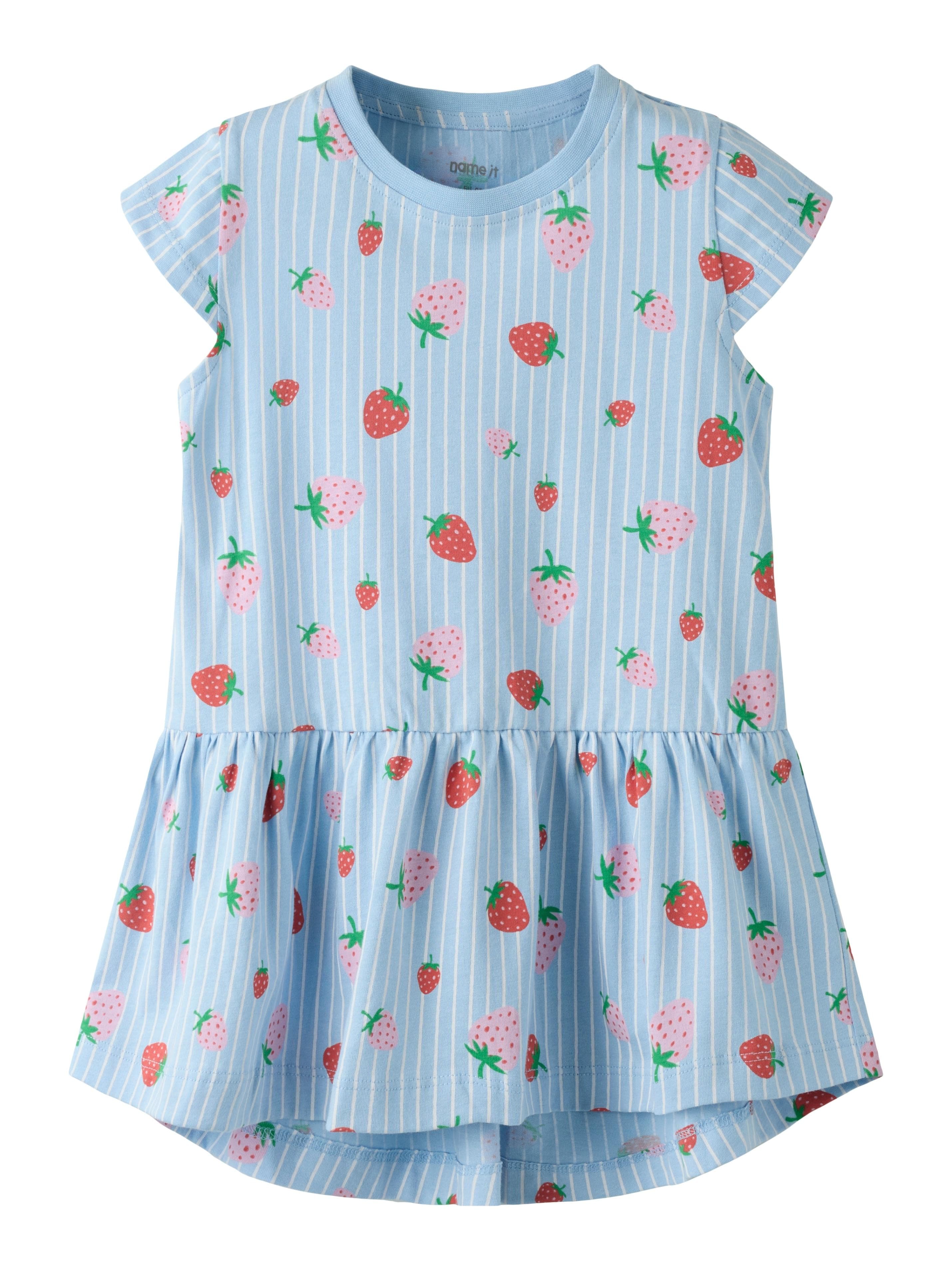 Jerseykleid Name It Mädchen Blau Baumwolle Regular Fit