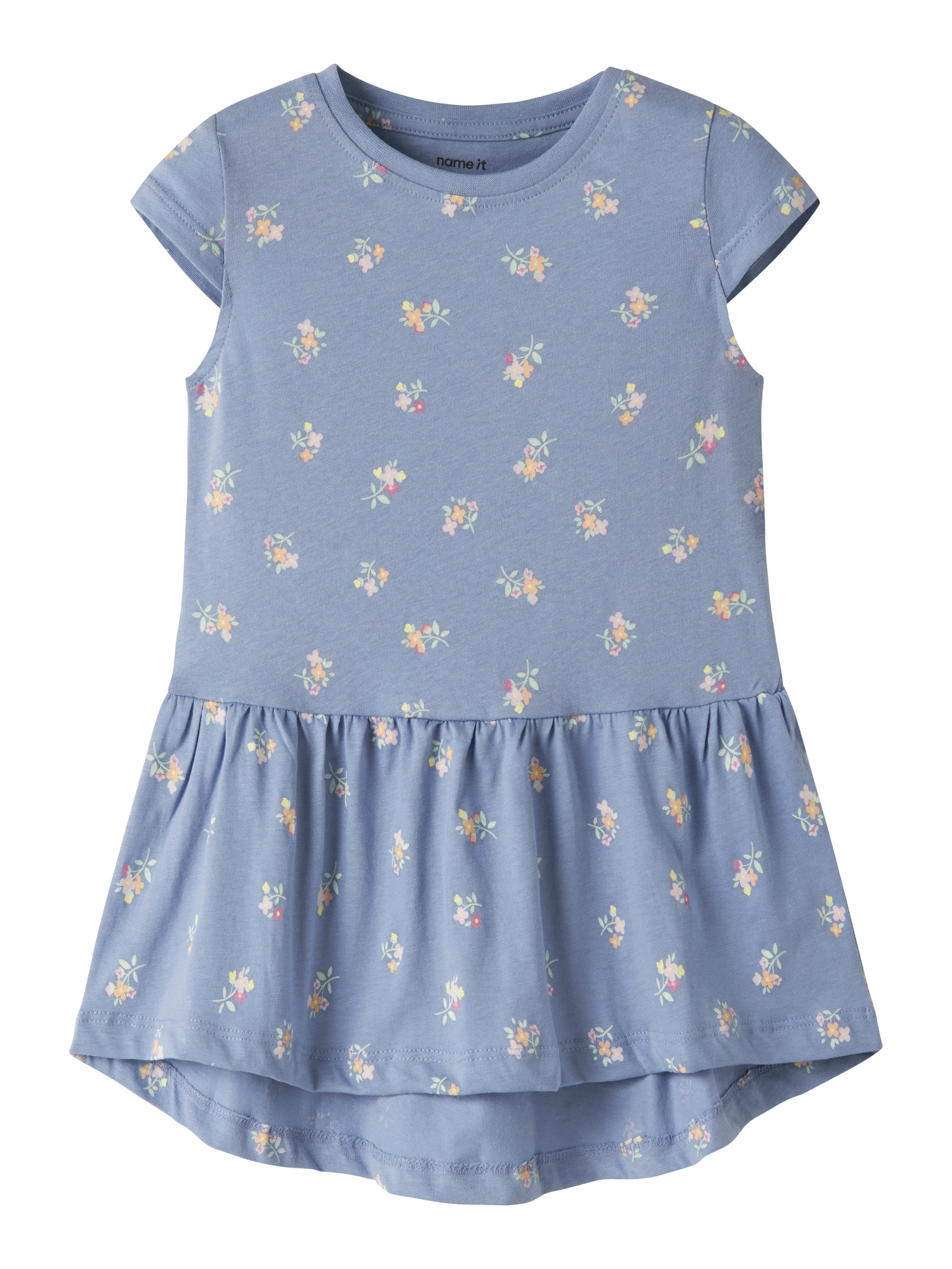 Jerseykleid Name It Mädchen lila floral 128cm