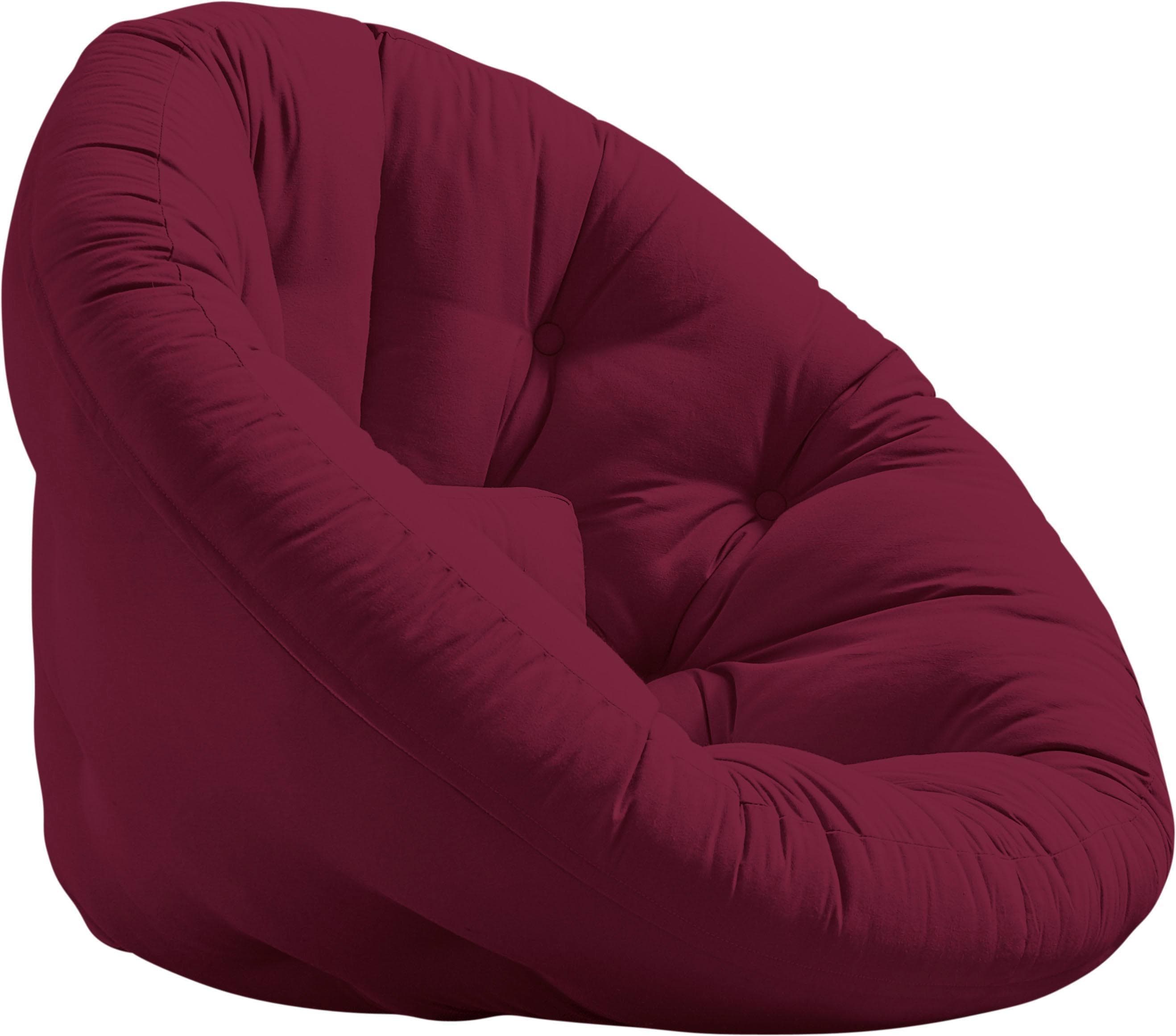 KARUP DESIGN Nido Kugelsessel Bordeauxrot Sessel mit Schlaffunktion