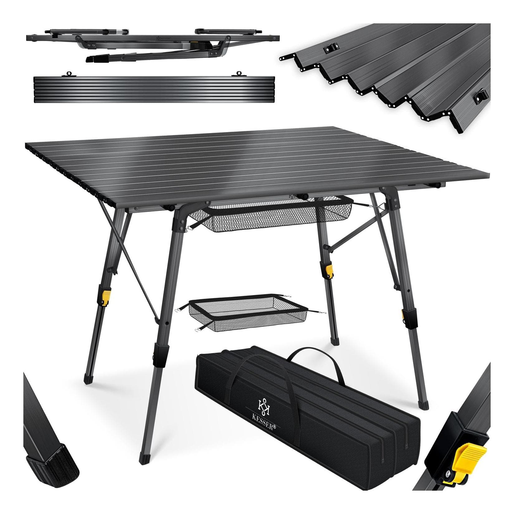 KESSER Campingtisch faltbar Aluminiumrahmen