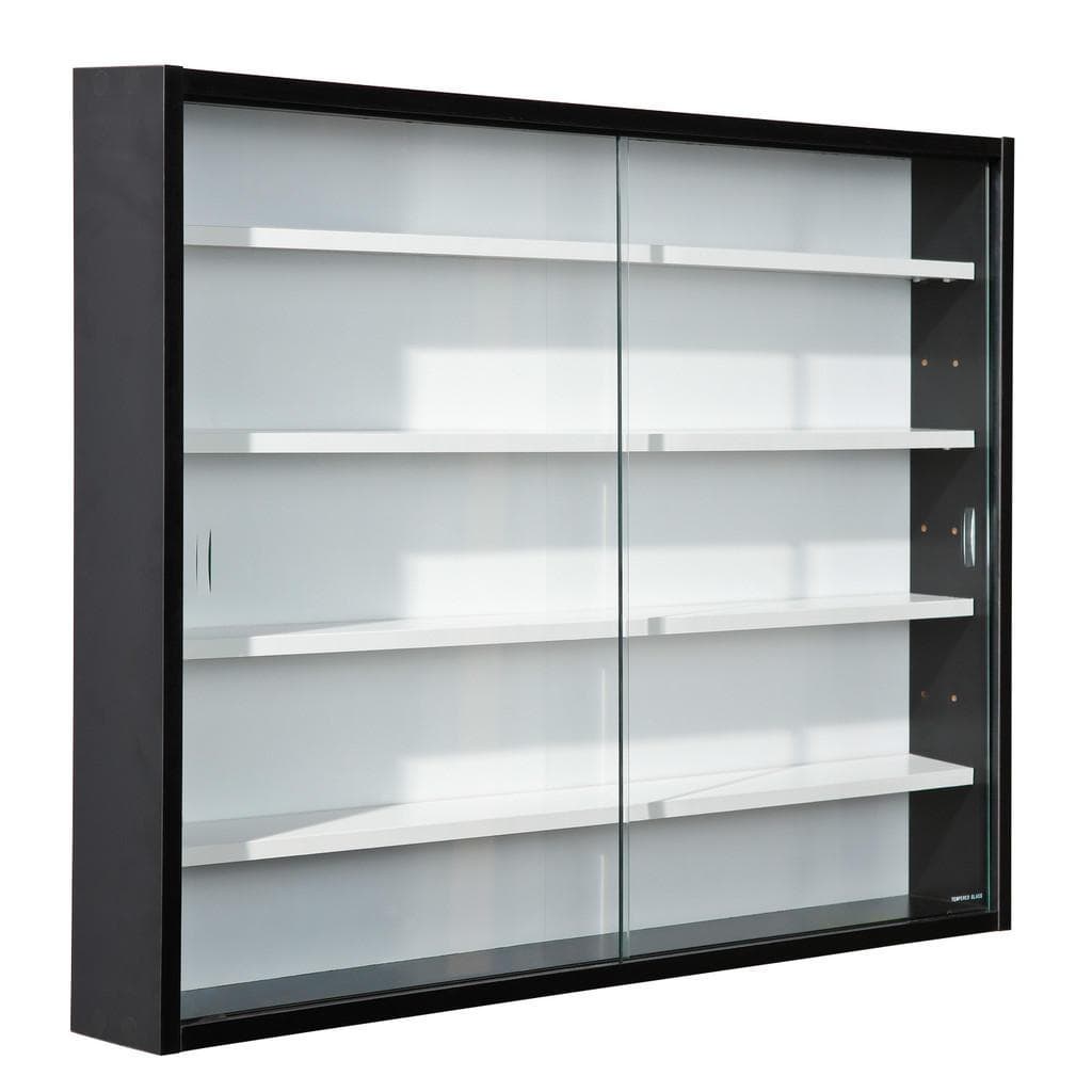 Mid.you Hängevitrine Schwarz Weiß Holzwerkstoff 4 Fächer