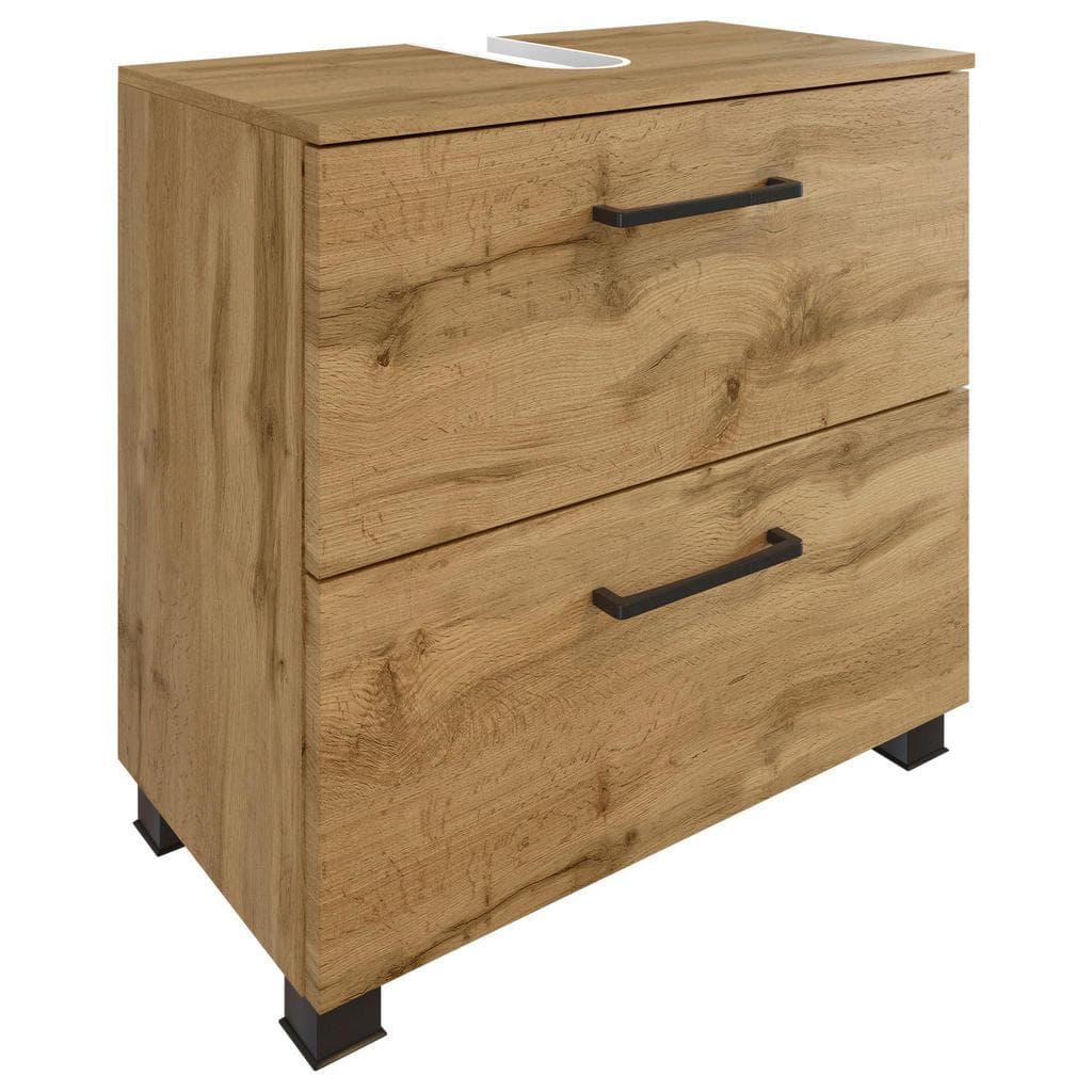Held Waschbeckenunterschrank Manchester Eiche Metall