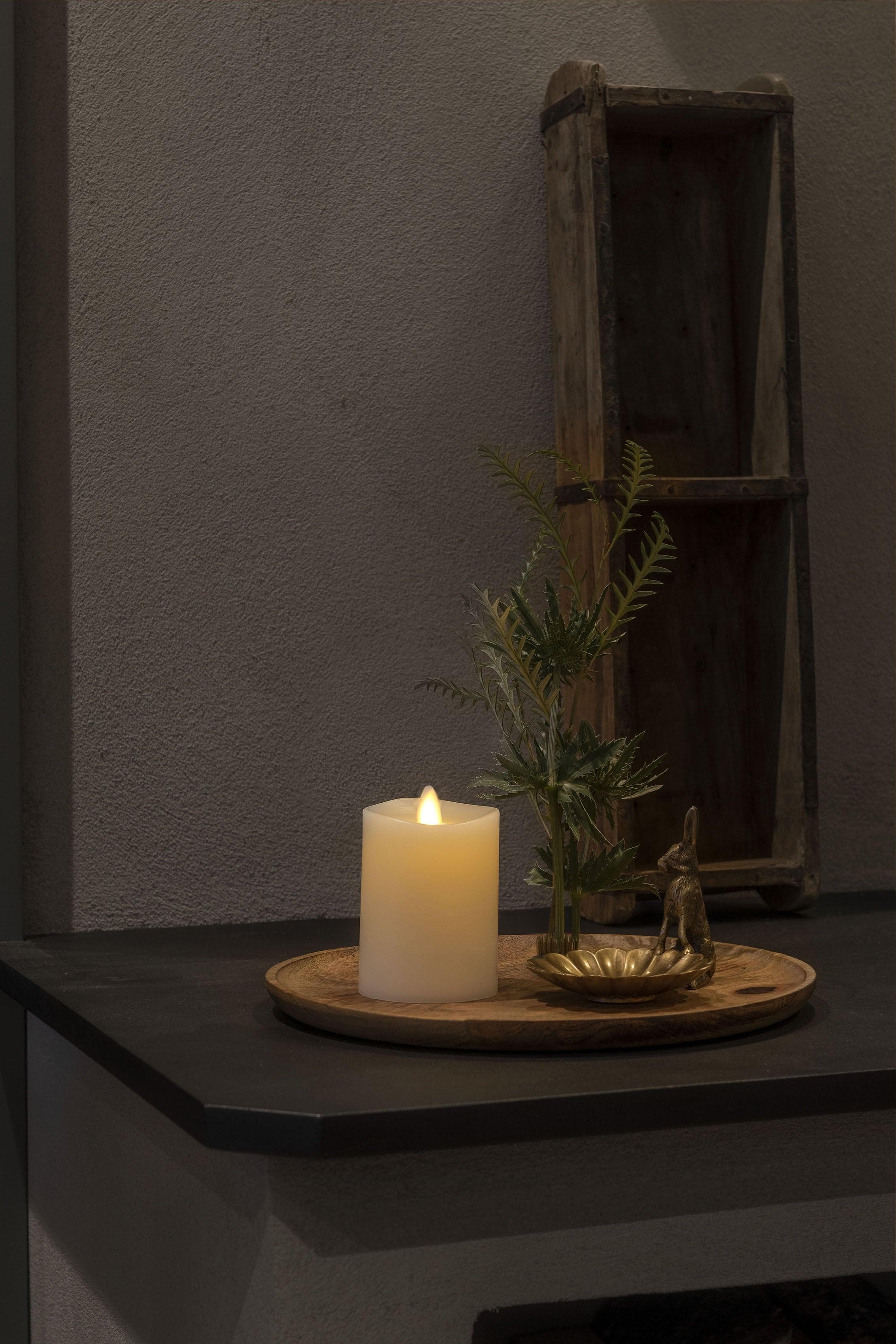 Konstsmide LED-Kerze 1-tlg. Cremeweiß 3D Flamme