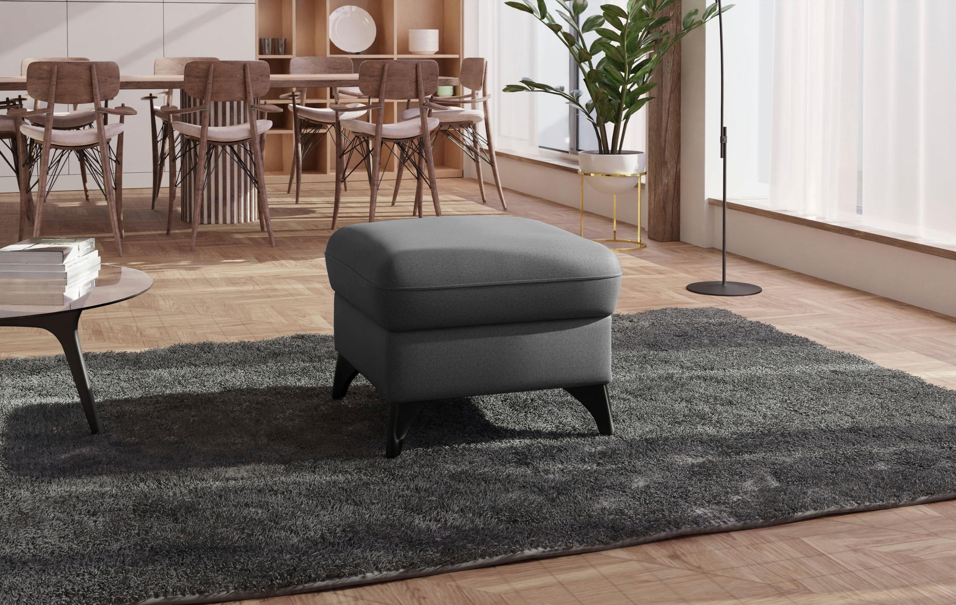 Polsterhocker Astoria Grau mit Stauraum von SIT & MORE