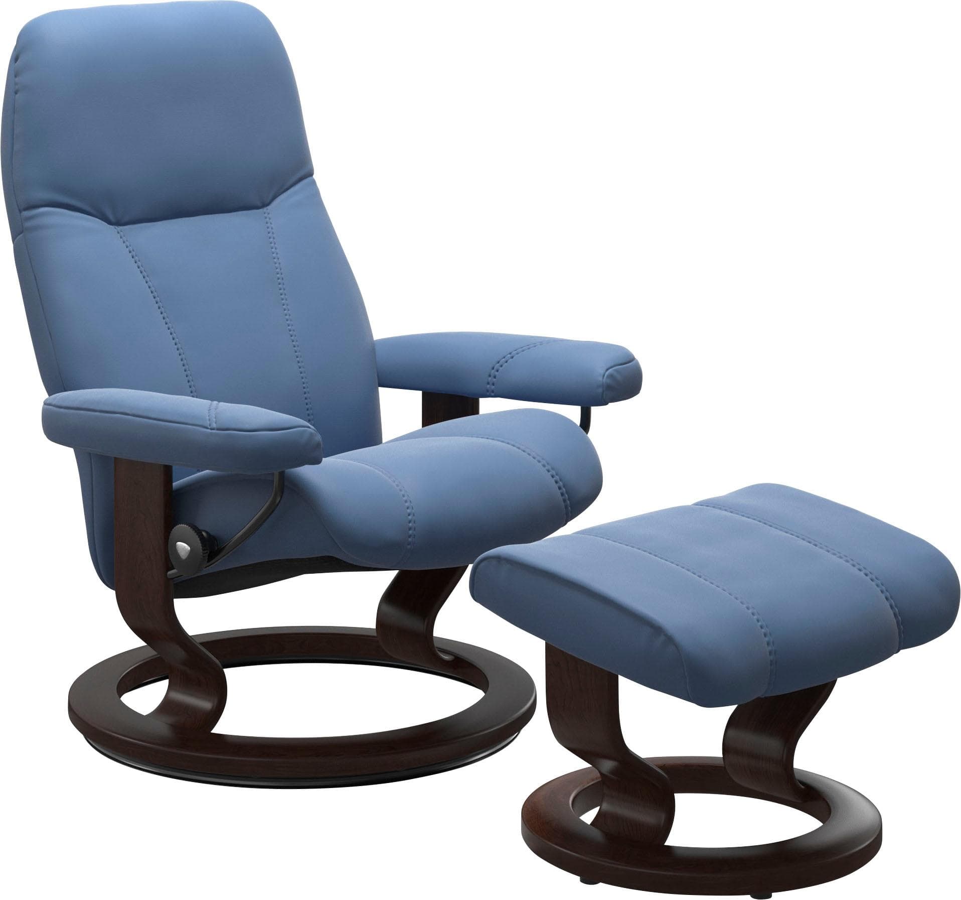 Stressless Relaxsessel Consul Lazuli Blau Leder BATICK