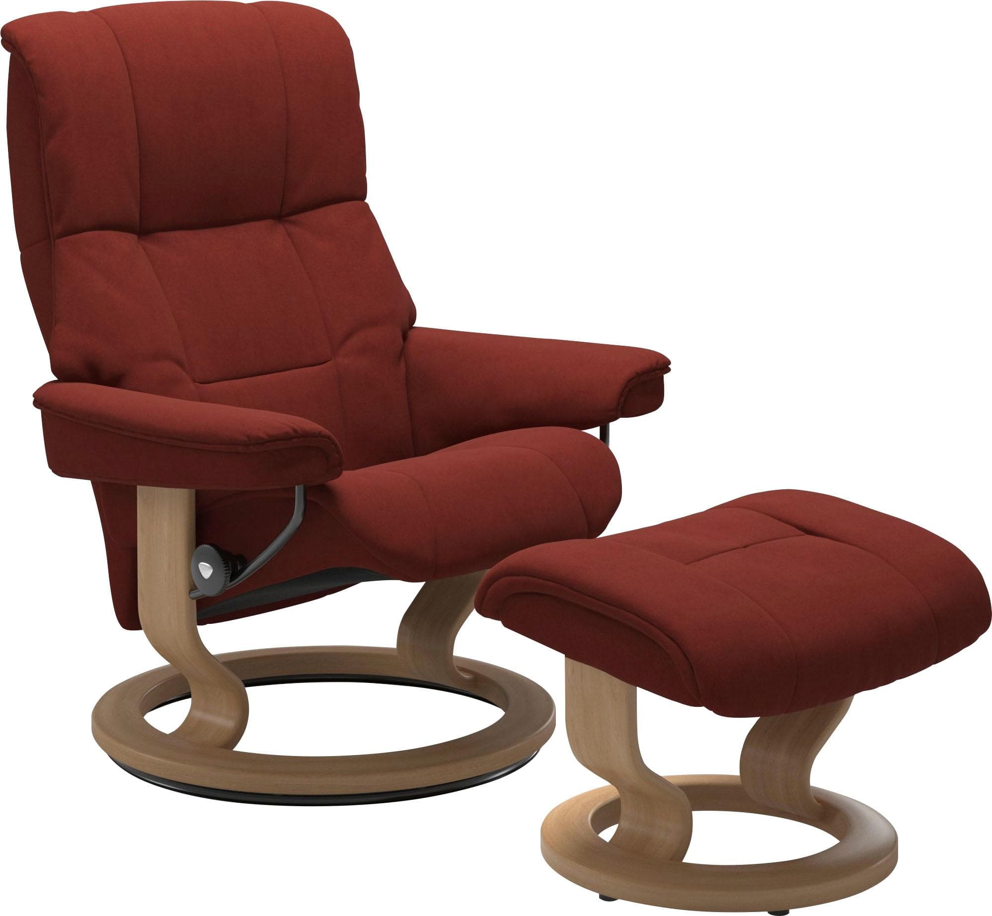 STRESSLESS Mayfair Relaxsessel Rot Microfaser Classic Base