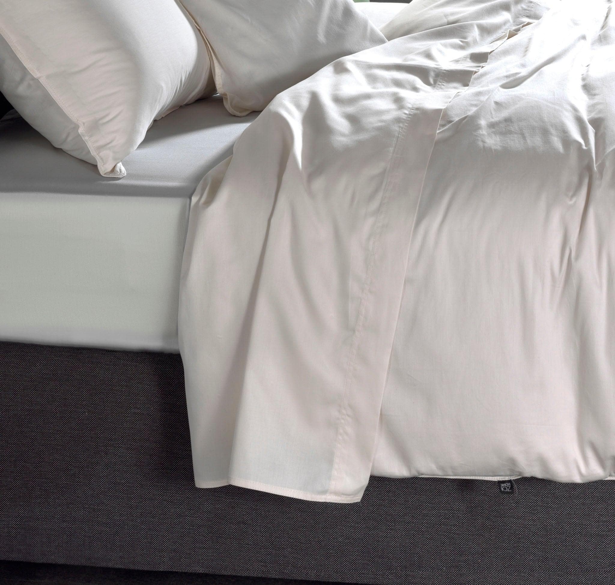 Bettlaken ZO HOME Satinado Weiß Mako-Satin