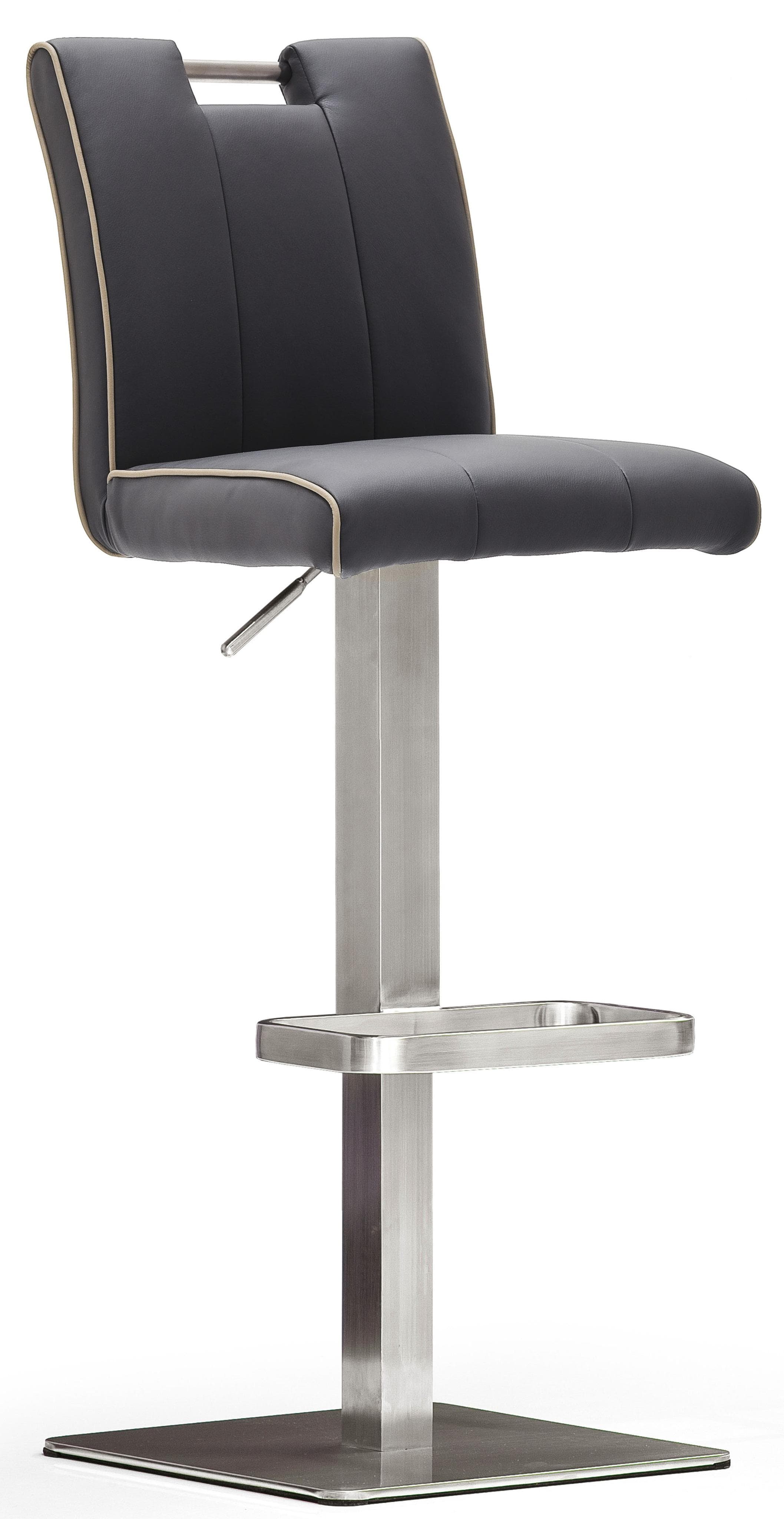 MCA FURNITURE Barhocker Bistrostuhl Schwarz Edelstahl