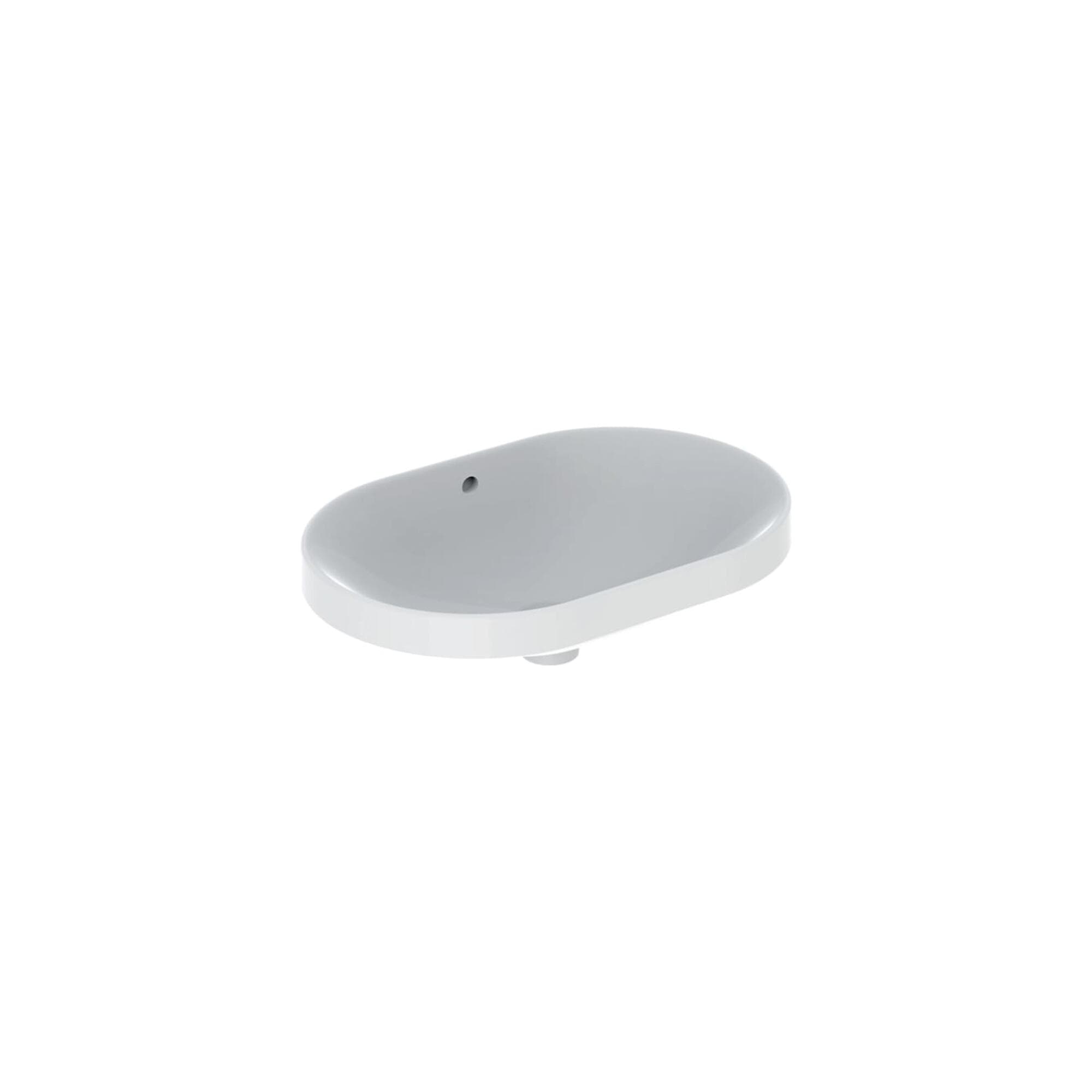 Geberit VariForm Einbauwaschtisch Elliptisch 60x40cm