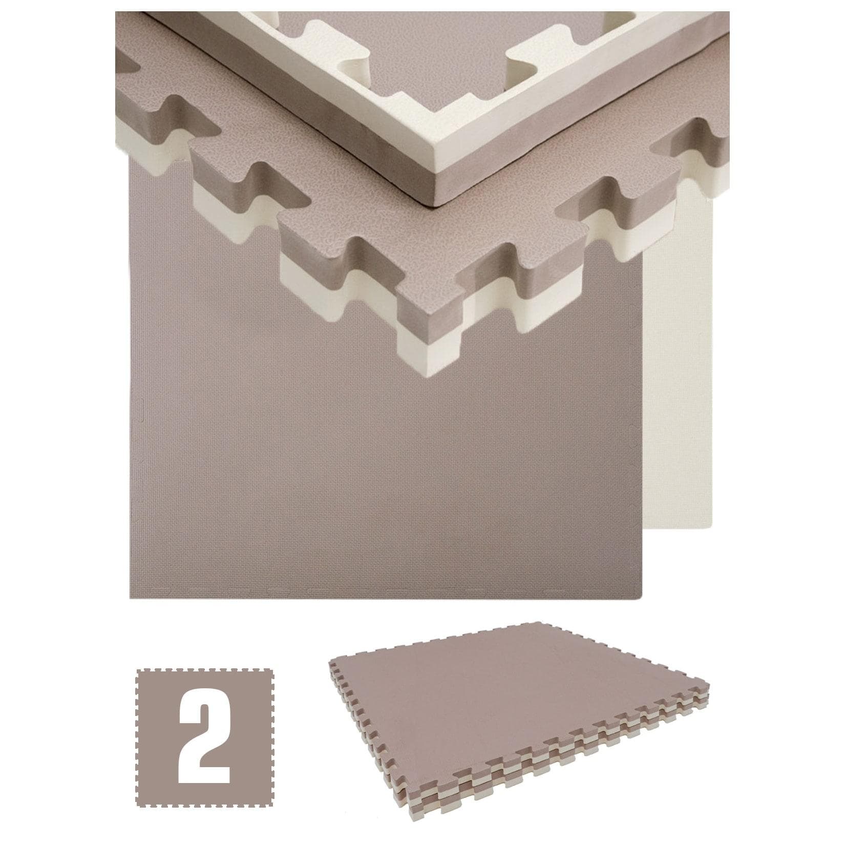 Eyepower Kampfsportmatte 4cm 2er Set 90x90cm