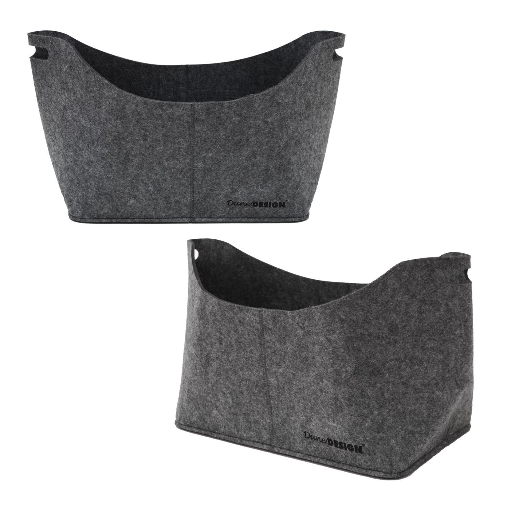 XL Filztasche 40x25x30cm Kaminholz-Tasche Einkaufskorb Filzkorb DuneDesign