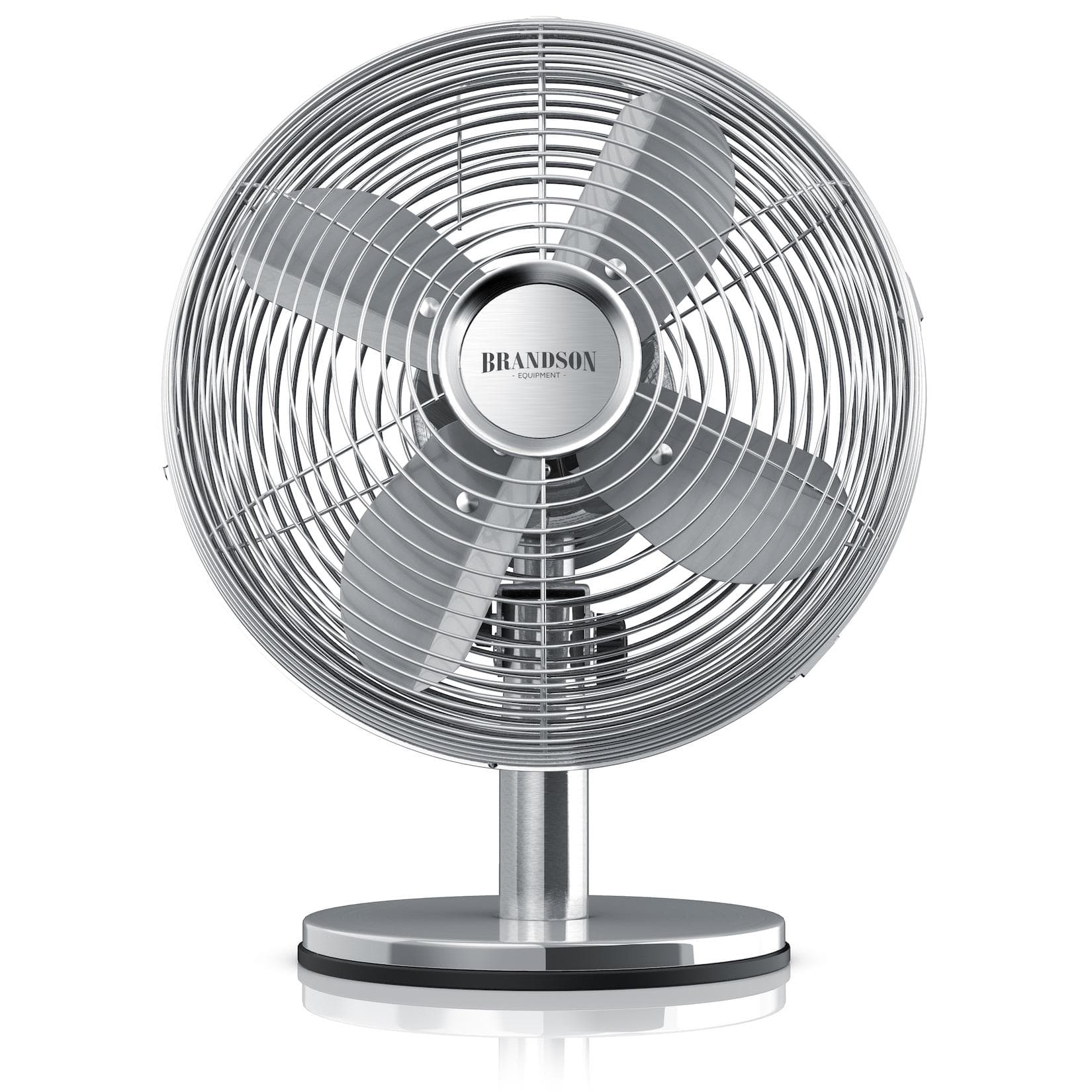 Brandson 30W Tischventilator Retro Style Oszillation 80° 3 Geschwindigkeiten