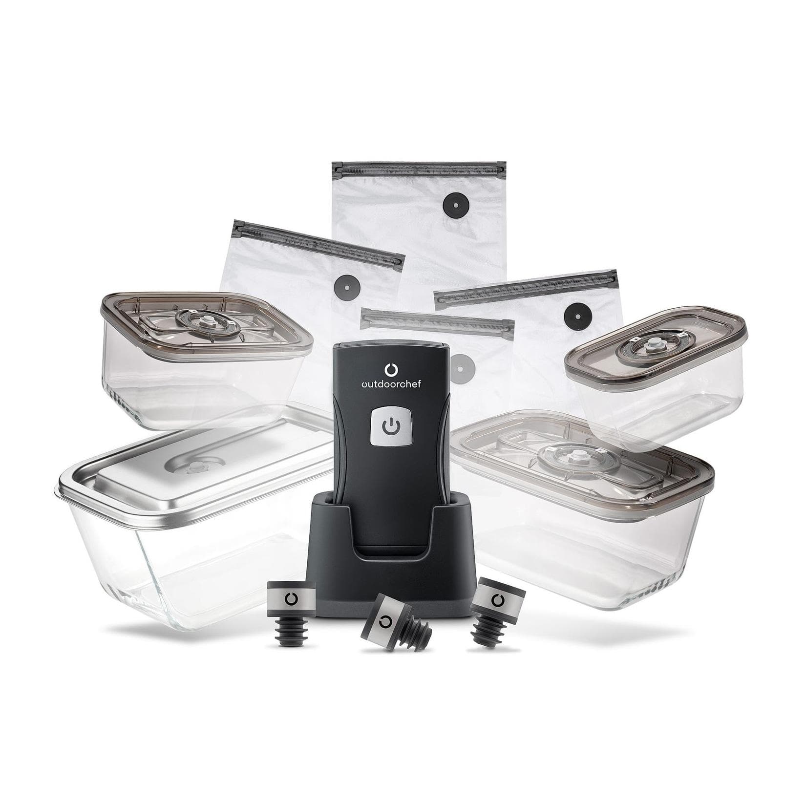 Outdoorchef Easy BBQ Vac Vakuumierer inkl. Starter Set Kabelloser Einhand-Vakuumierer