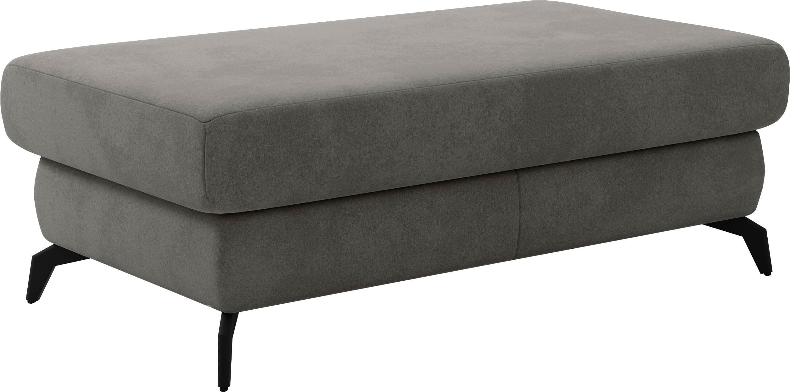 SIT & MORE Polsterhocker Bolero Braun Microfaser