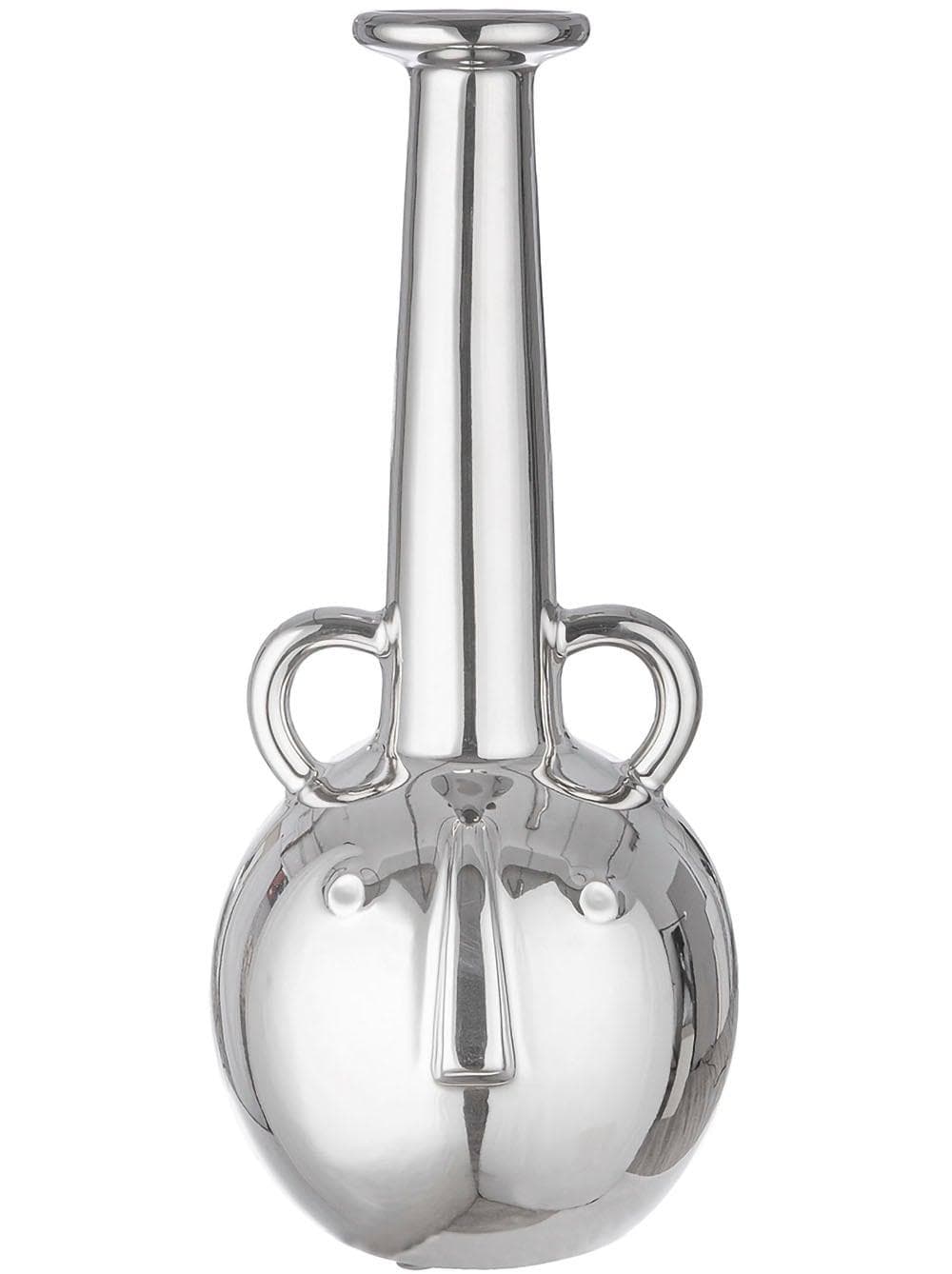 Tischvase Viso Keramik silber 38 cm GILDE