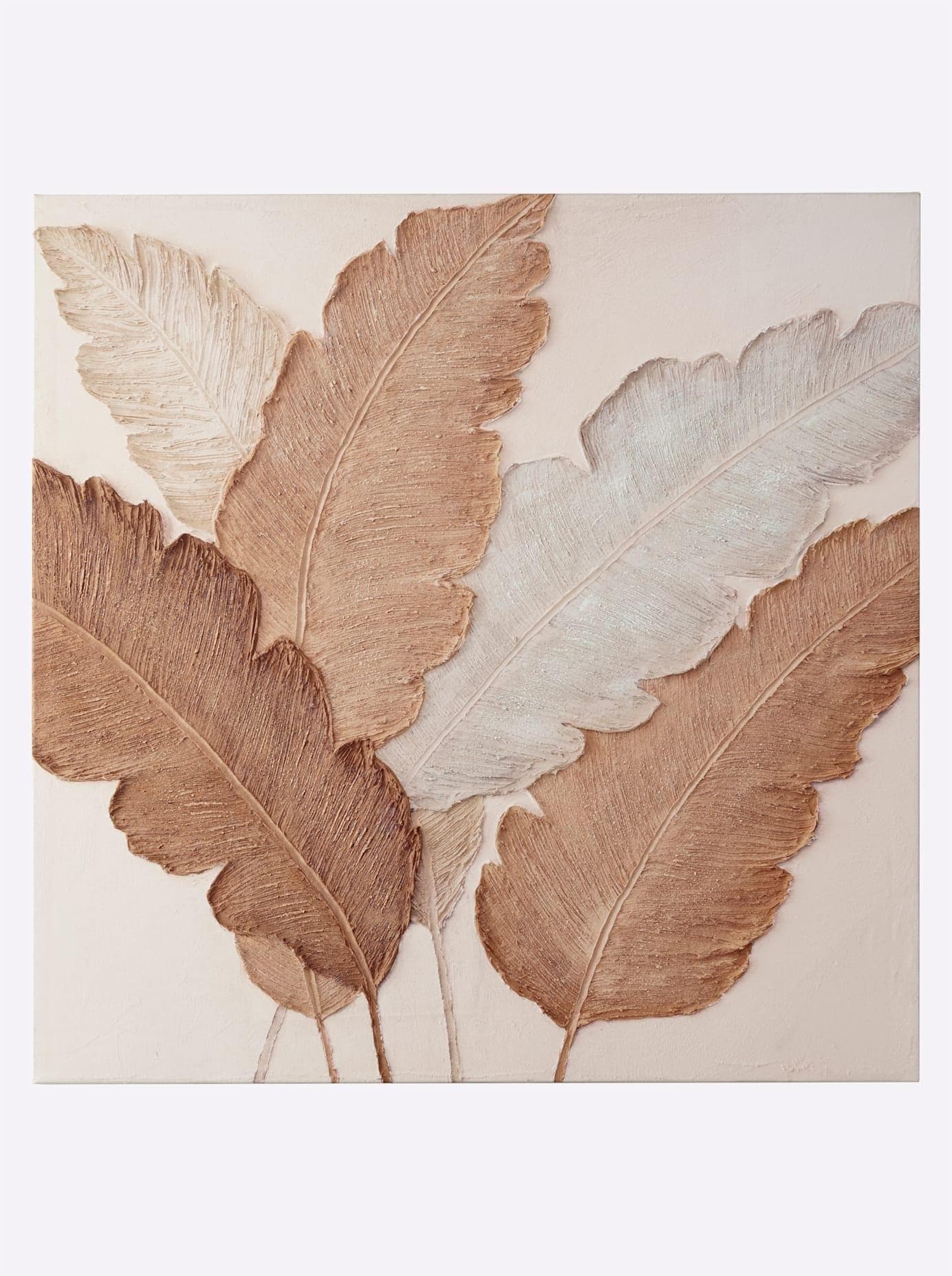 Bild HEINE HOME Blätter-Motiv 3D-Effekt 80x80cm