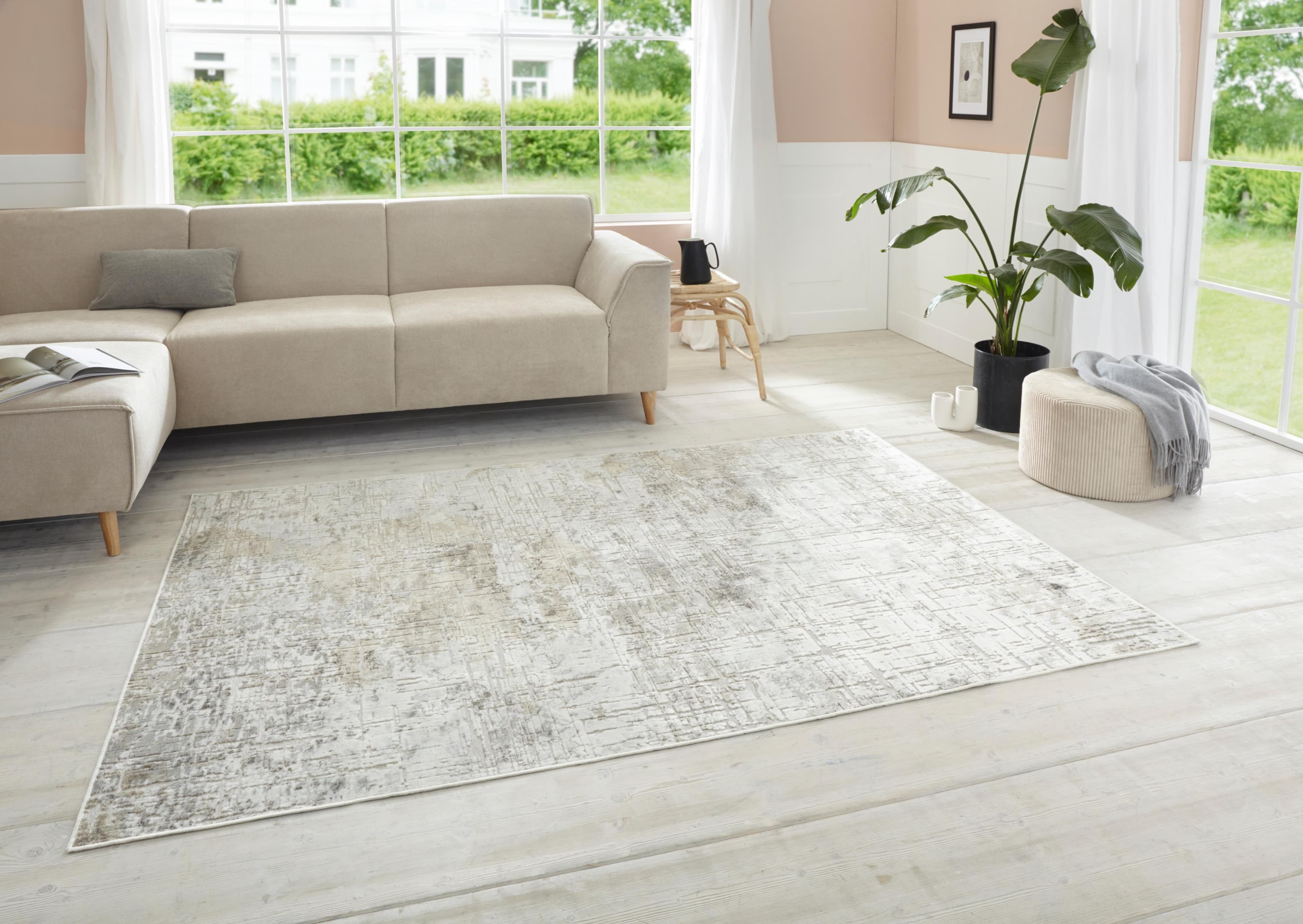 ELLE DECORATION Designteppich Chameis Vintage Beige Kupfer Kurzflor