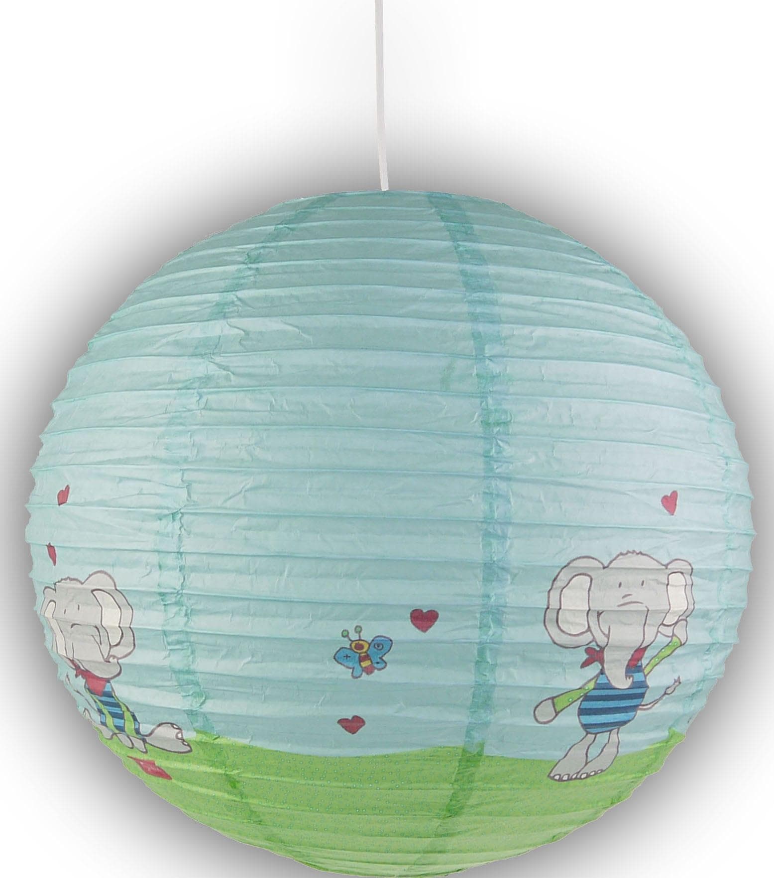 Niermann Hängeleuchte Lolo Lombardo Blau Papier Pendelleuchte