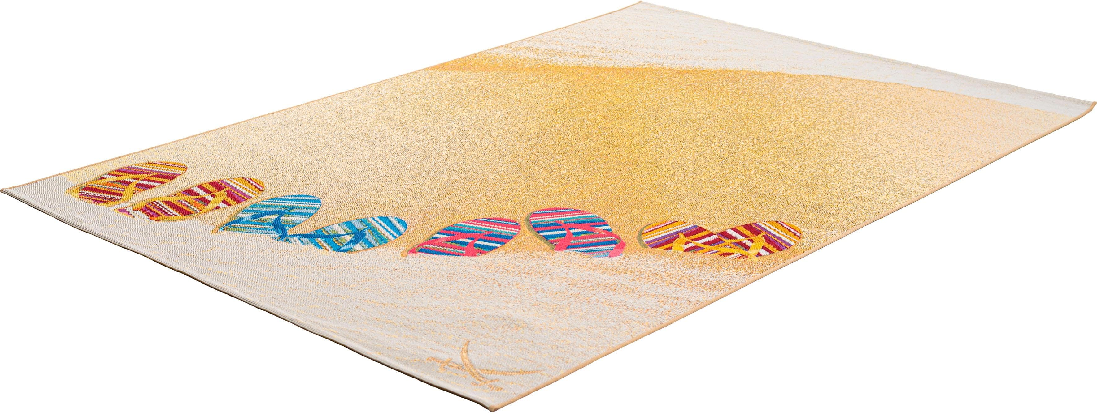 Sansibar Rantum Beach Teppich Beige Outdoor Modern