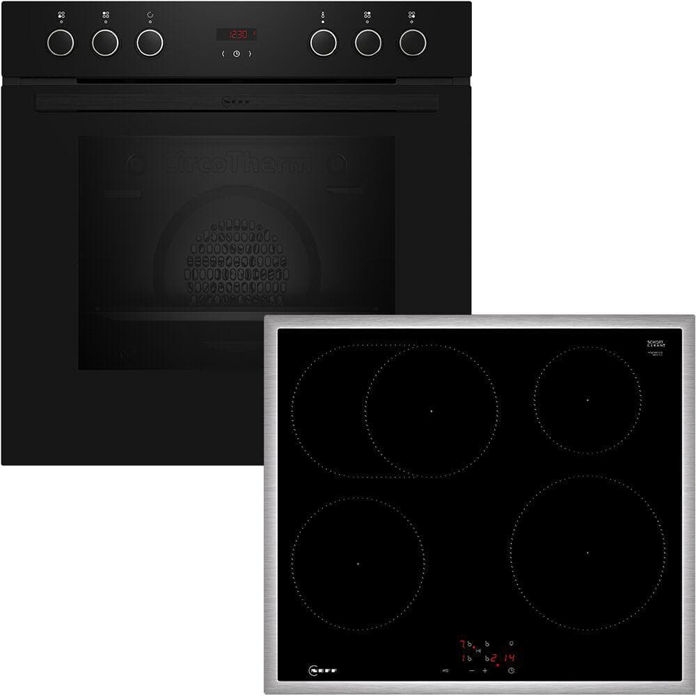 NEFF Induktions Herd-Set EX4IB0 Energieeffizienz A Schwarz