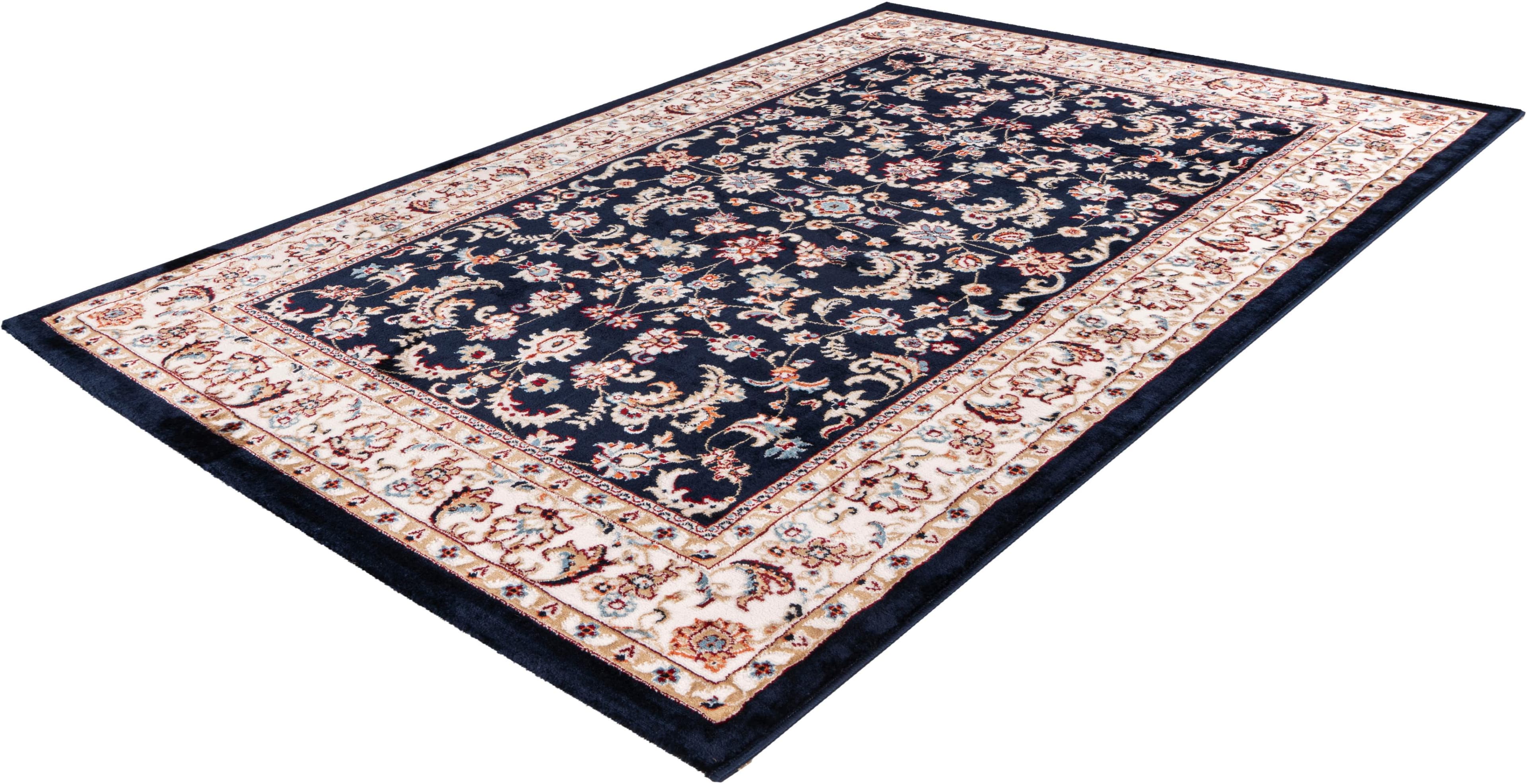OBSESSION Teppich Isfahan 741 Navy Orientalisch 3D-Struktur