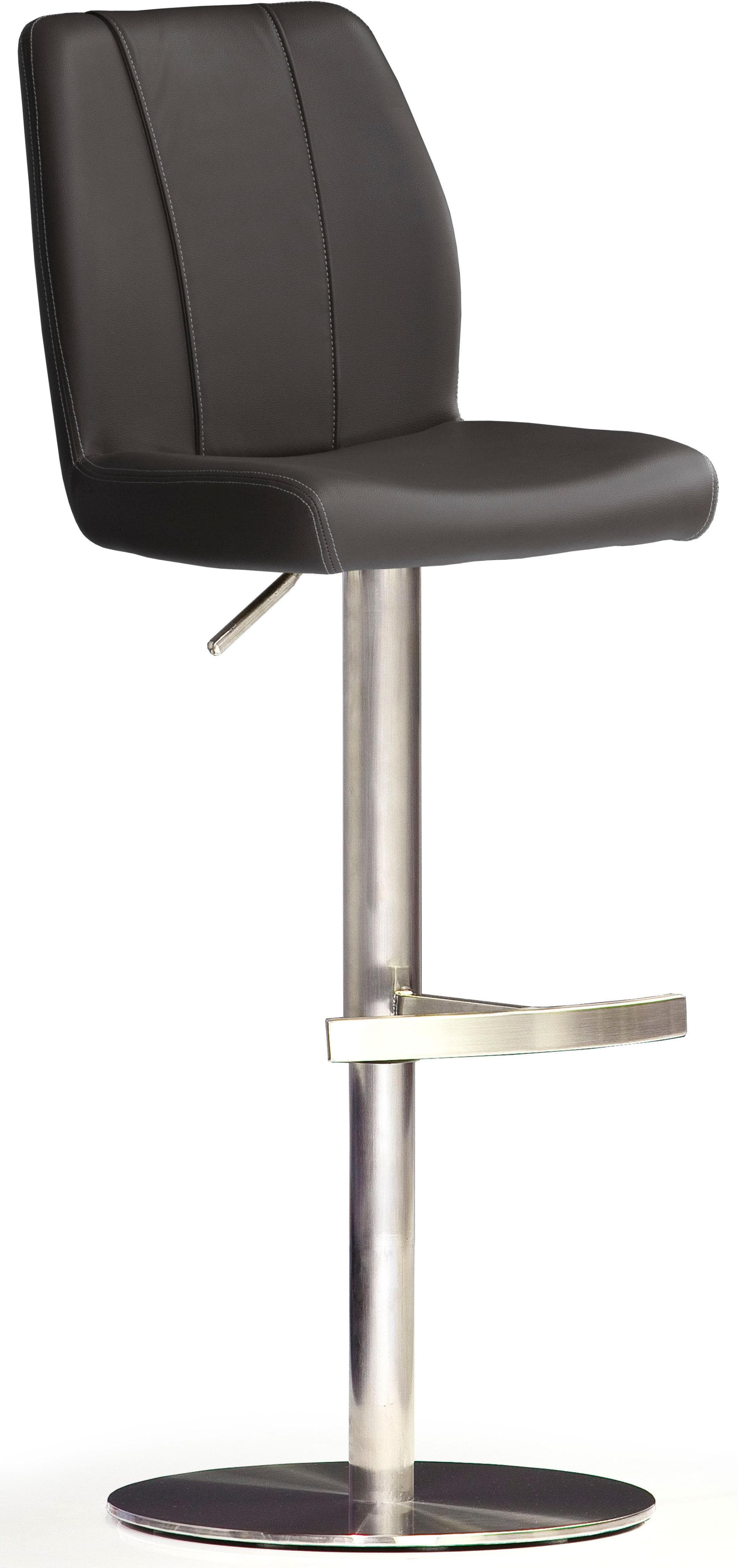 MCA FURNITURE BARBECOOL Barhocker Bistrostuhl Leder Schwarz