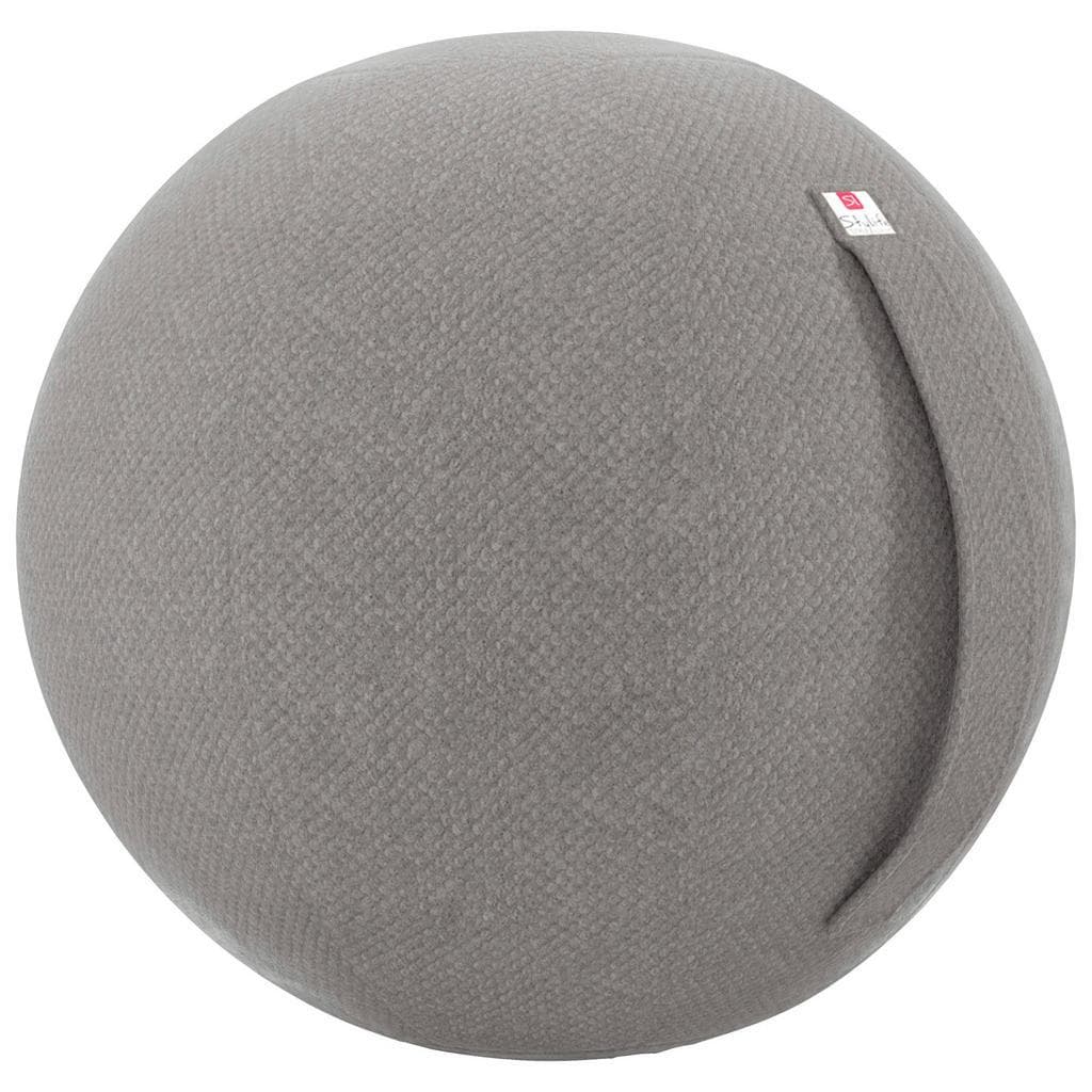 Stylife Sitzball Hellgrau Textil Luftkern 60x60x60 cm Oeko-Tex® Standard 100