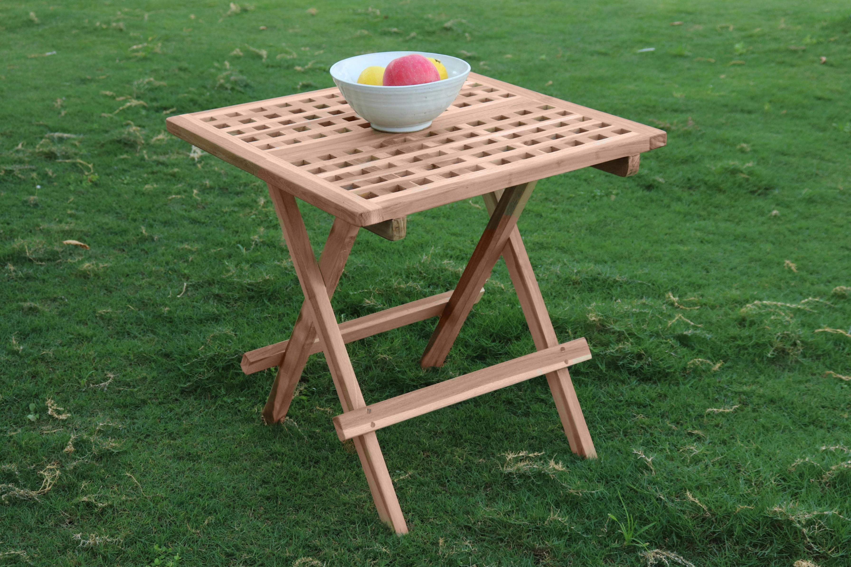 Teakholz Gartentisch Naturfarben